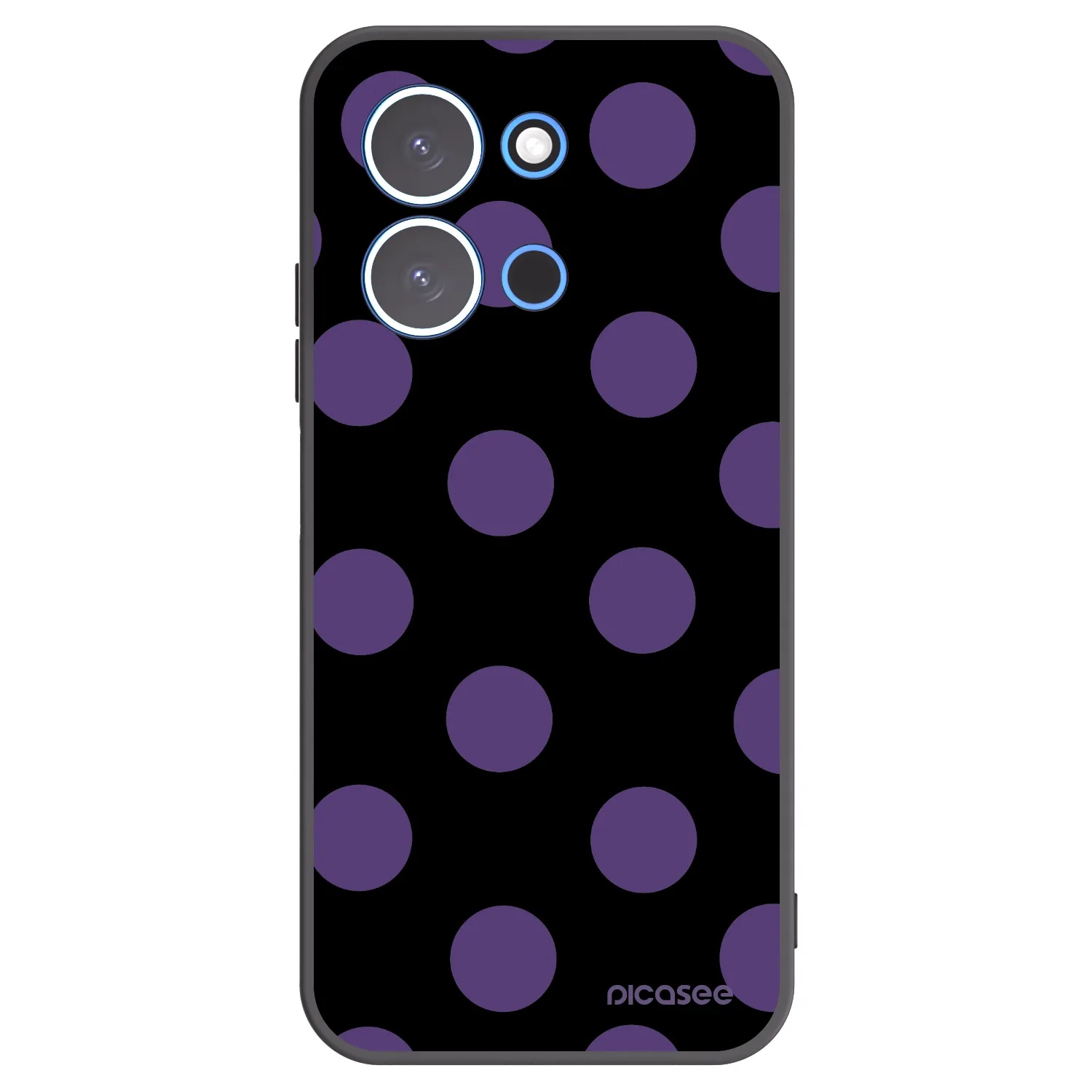 Picasee silikonski črni ovitek za Xiaomi Redmi 15C 4G - Big flickers