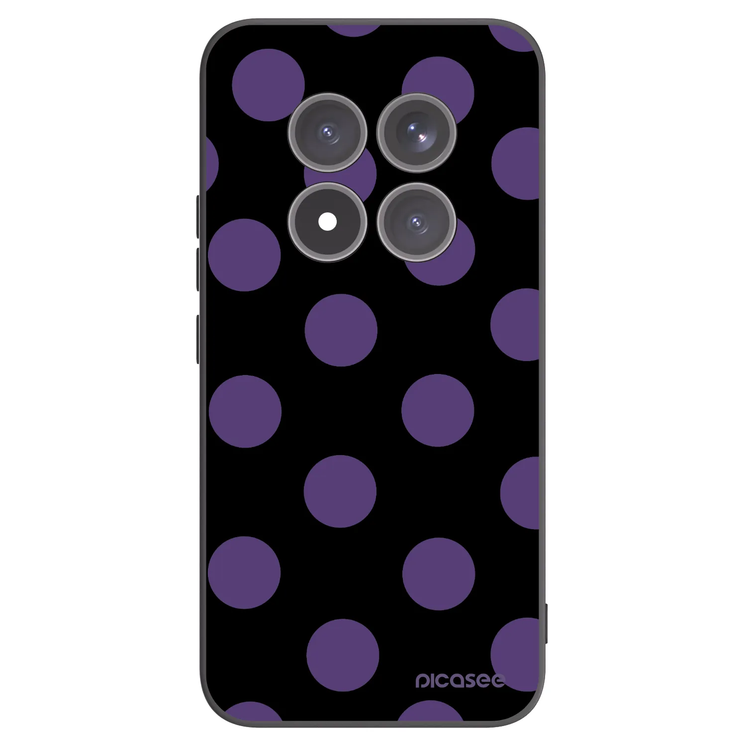 Picasee silikonski črni ovitek za Xiaomi Redmi Note 15 Pro+ - Big flickers