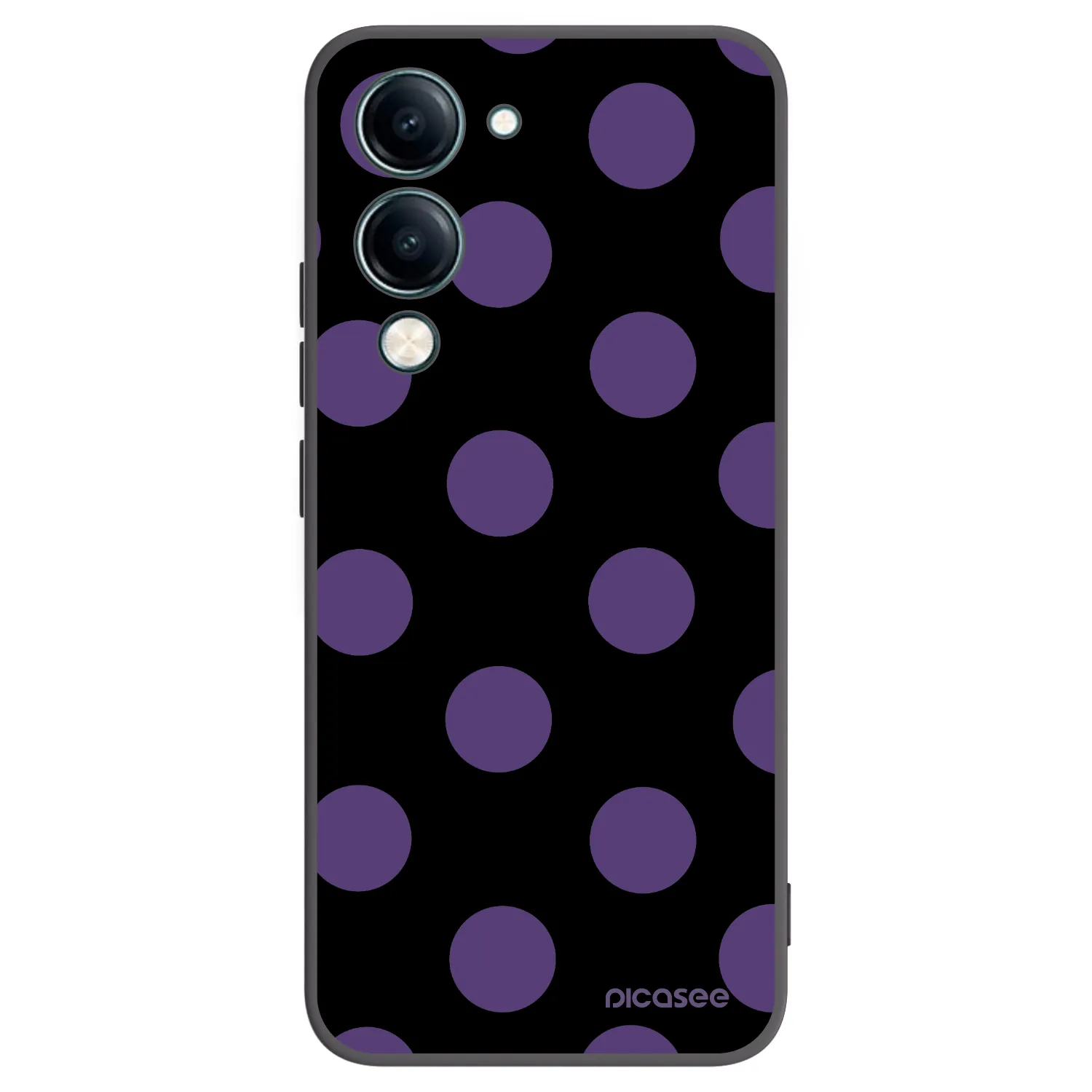 Picasee silikonski črni ovitek za Vivo Y29s 5G - Big flickers
