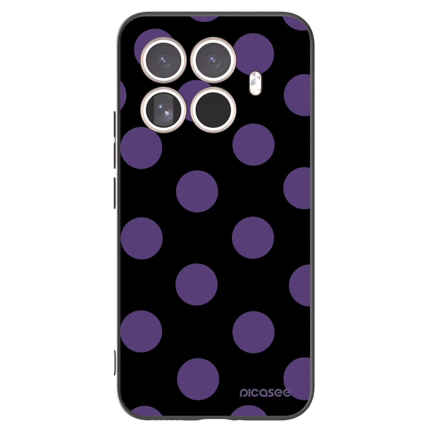 Picasee silikonski črni ovitek za Xiaomi 15T Pro - Big flickers