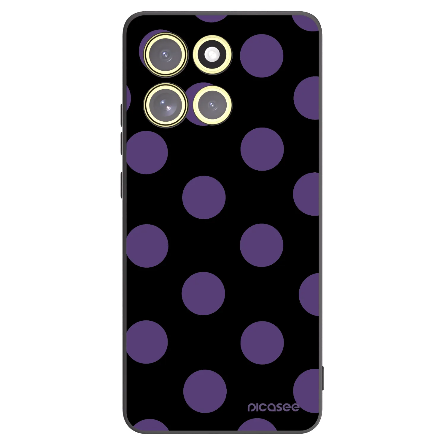 Picasee silikonski črni ovitek za Motorola Moto G86 Power 5G - Big flickers