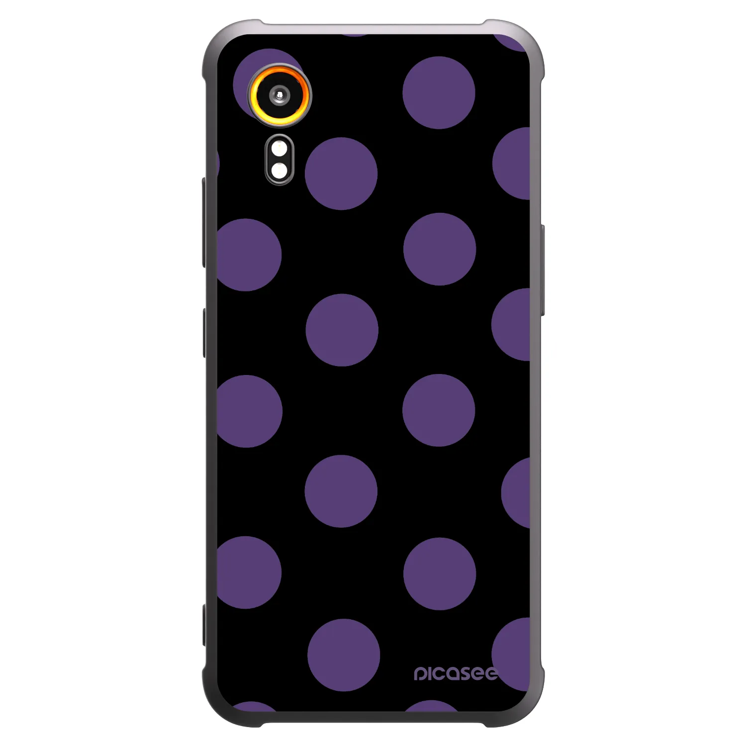 Picasee silikonski črni ovitek za Samsung Galaxy XCover 7 - Big flickers