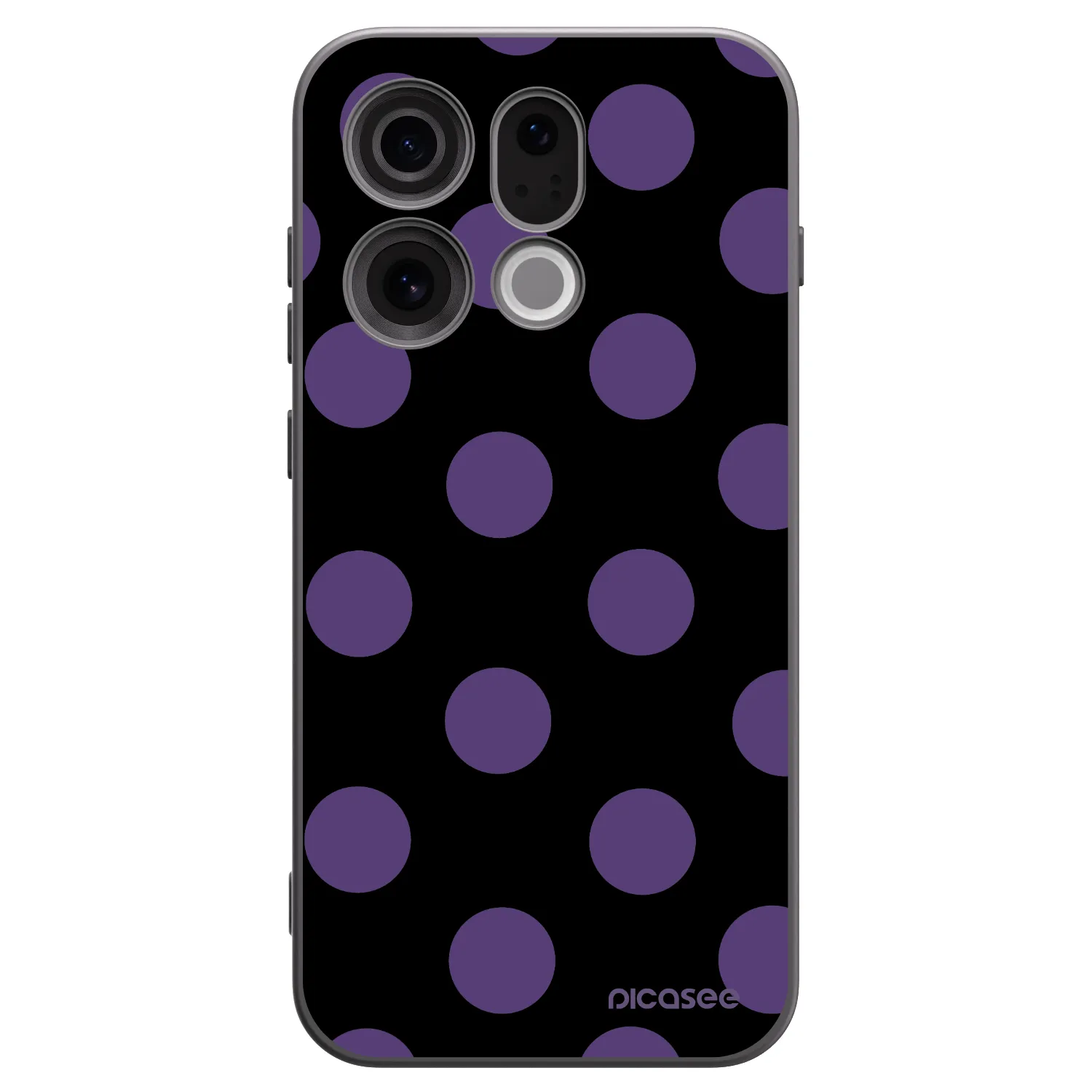 Picasee silikonski črni ovitek za OPPO Find X9 - Big flickers
