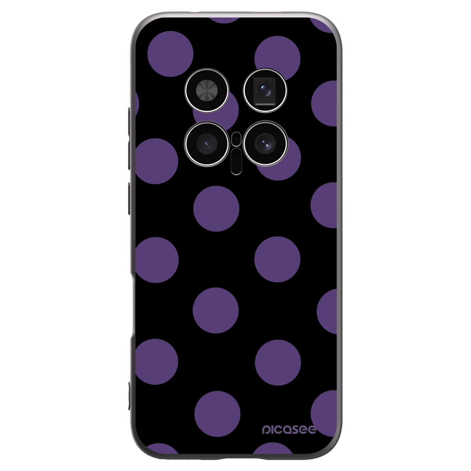 Picasee silikonski črni ovitek za Honor Magic8 Pro 5G - Big flickers