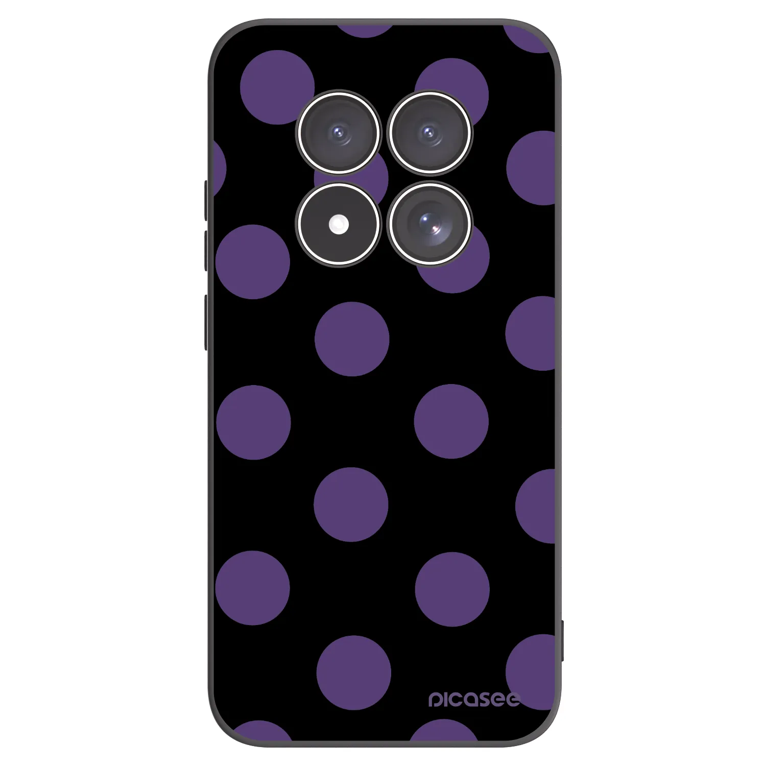 Picasee silikonski črni ovitek za Xiaomi Redmi Note 15 Pro 5G - Big flickers