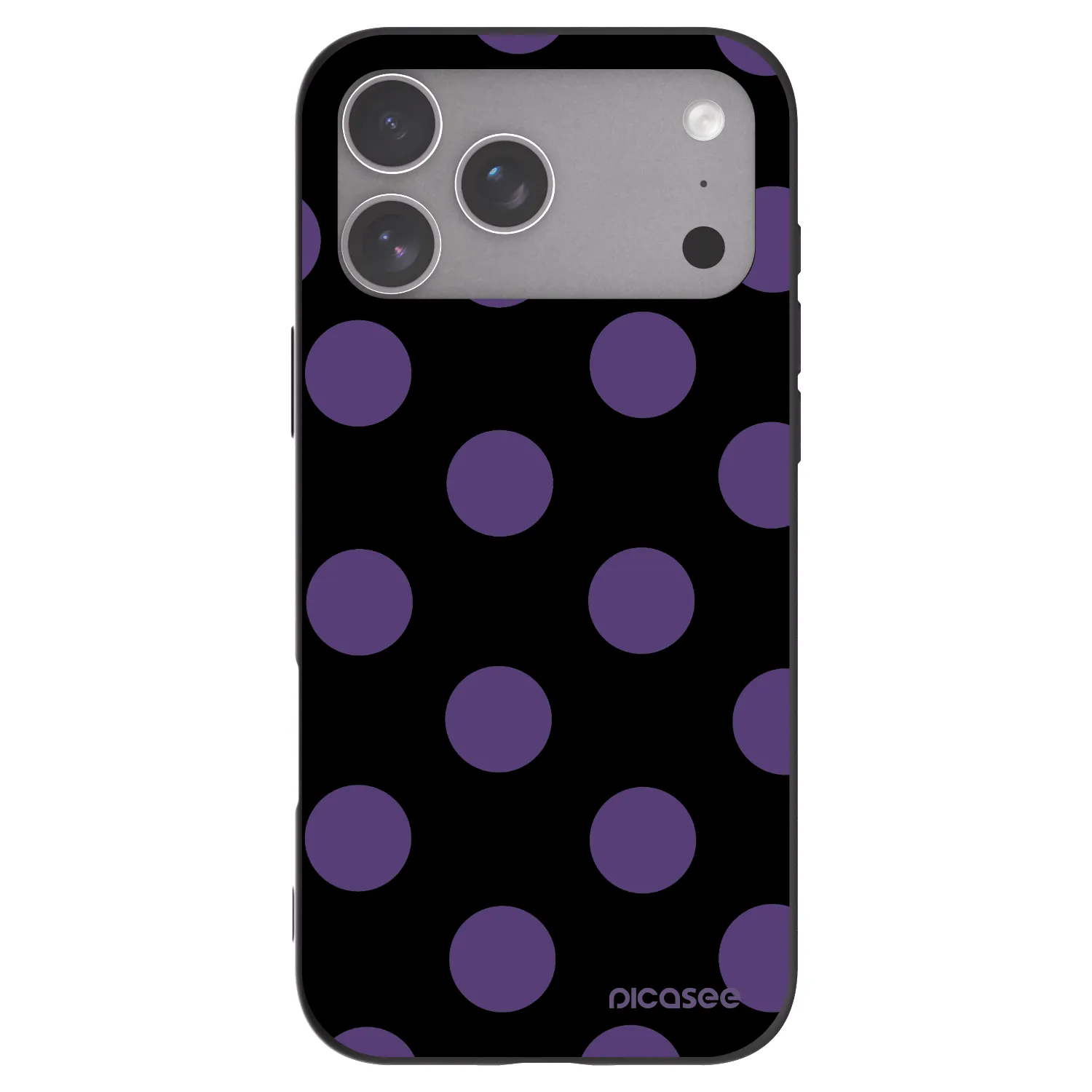 Picasee silikonski črni ovitek za Apple iPhone 18 Pro Max - Big flickers