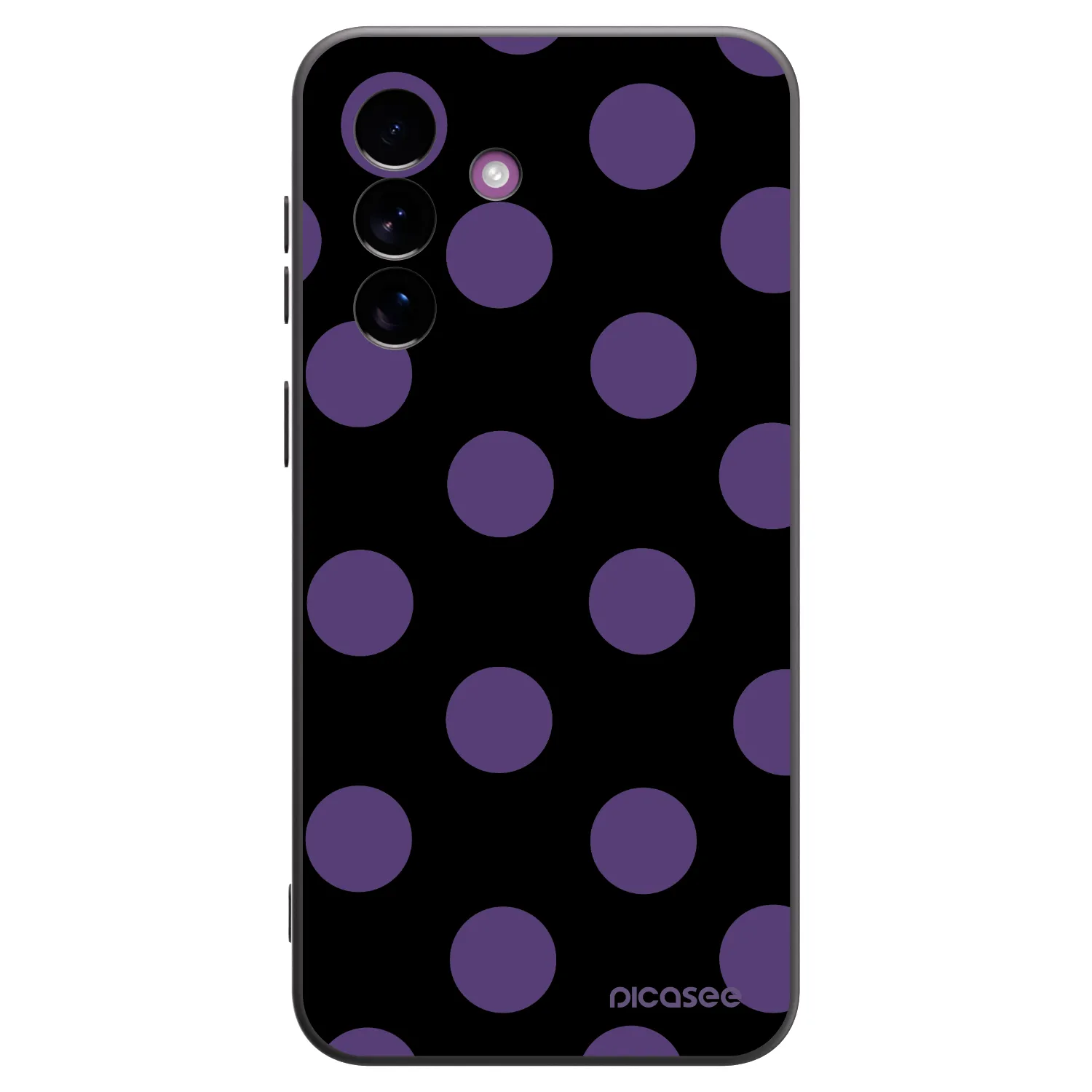 Picasee silikonski črni ovitek za Samsung Galaxy A37 - Big flickers