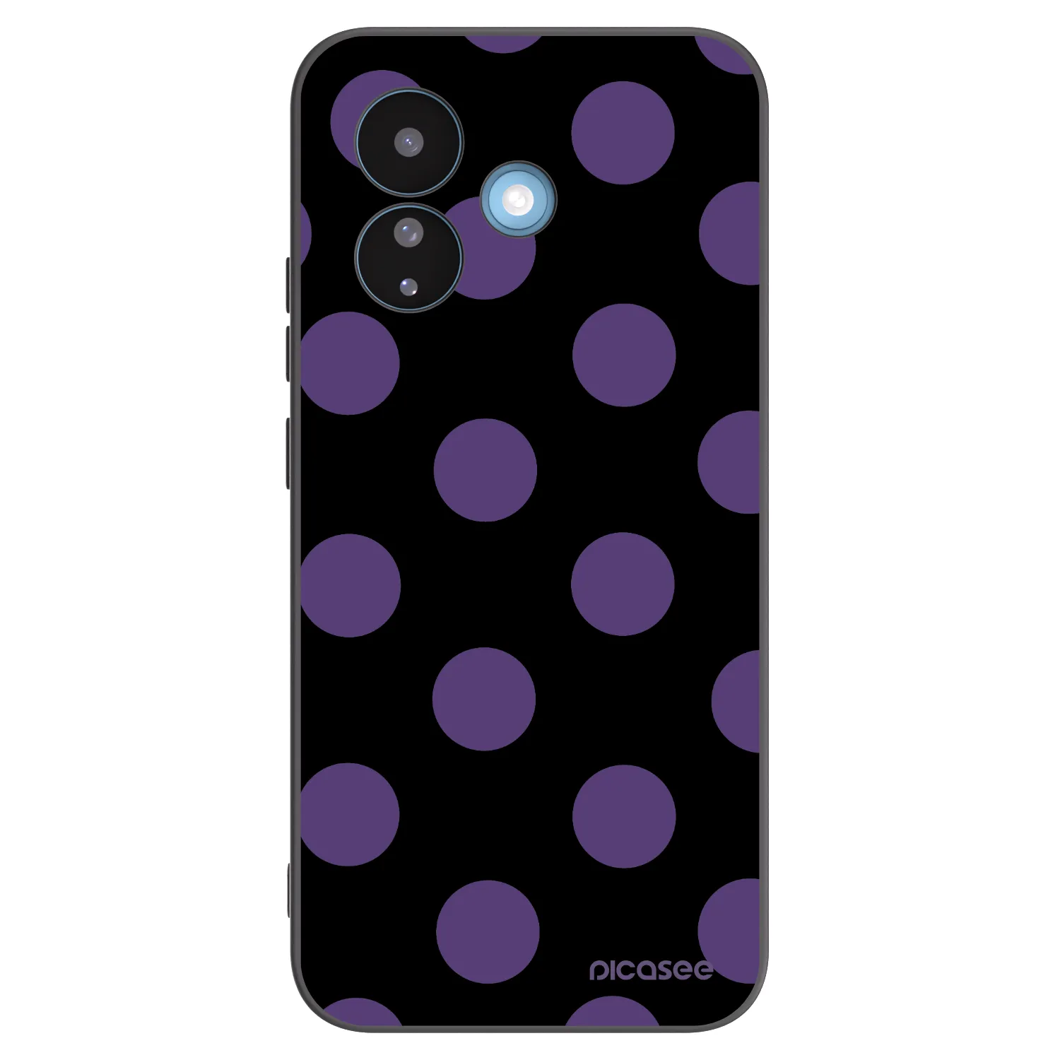Picasee silikonski črni ovitek za Xiaomi Redmi Note 17 Pro 5G - Big flickers