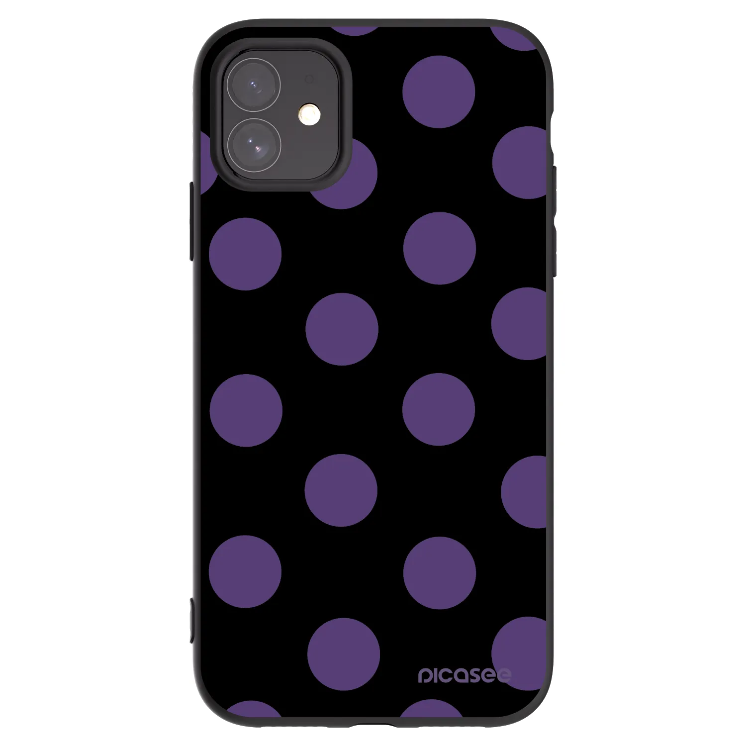 Picasee silikonski črni ovitek za Apple iPhone 11 - Big flickers