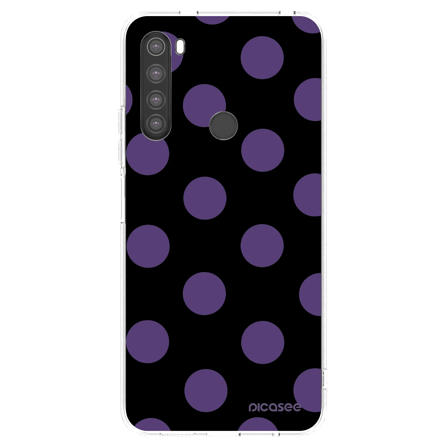 Picasee silikonski prozorni ovitek za Xiaomi Redmi Note 8 - Big flickers