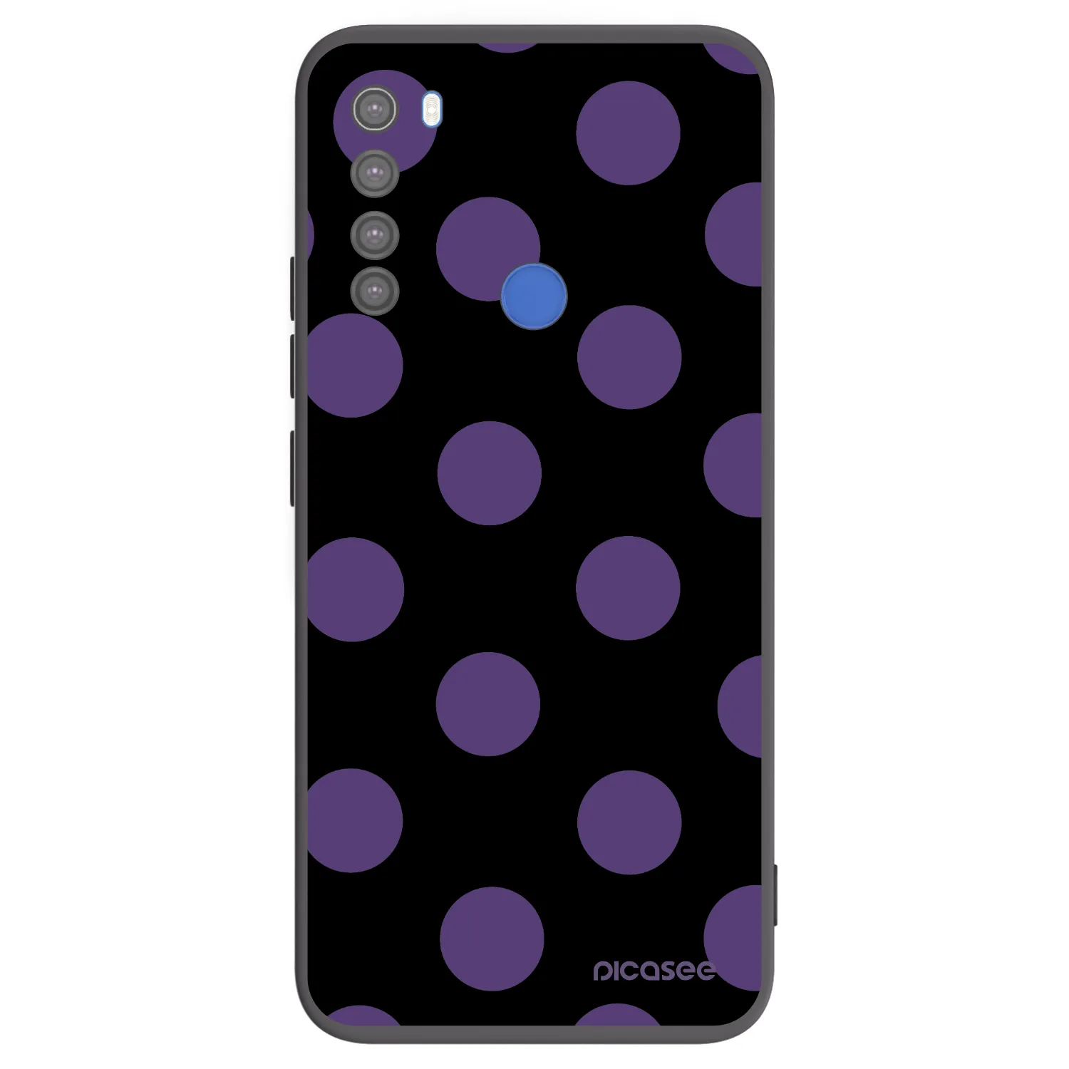 Picasee silikonski črni ovitek za Xiaomi Redmi Note 8T - Big flickers