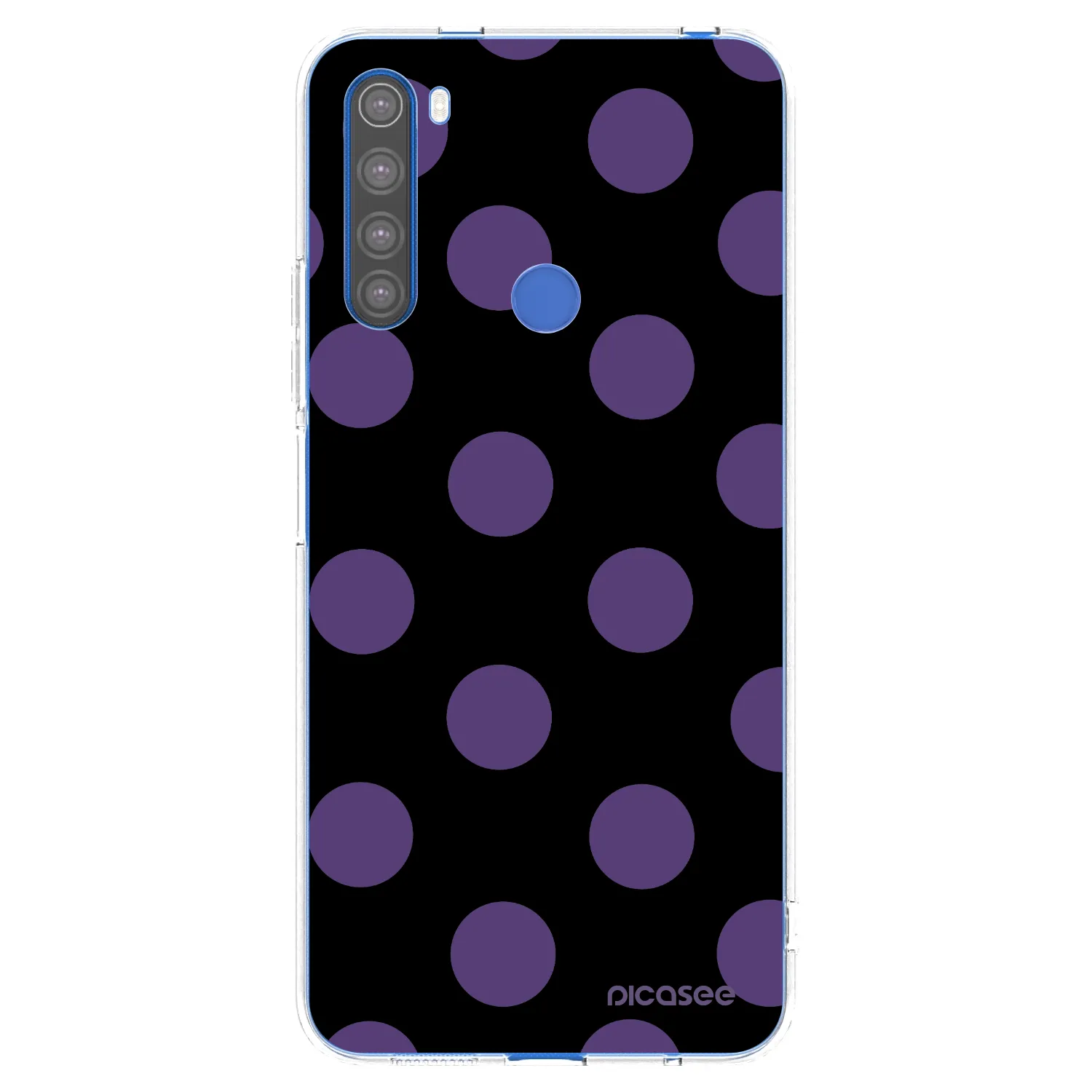 Picasee silikonski prozorni ovitek za Xiaomi Redmi Note 8T - Big flickers