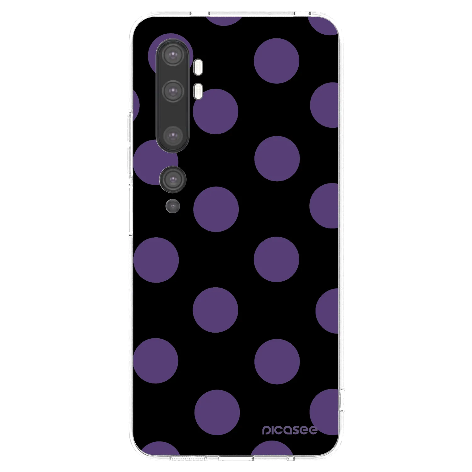 Picasee silikonski prozorni ovitek za Xiaomi Mi Note 10 (Pro) - Big flickers