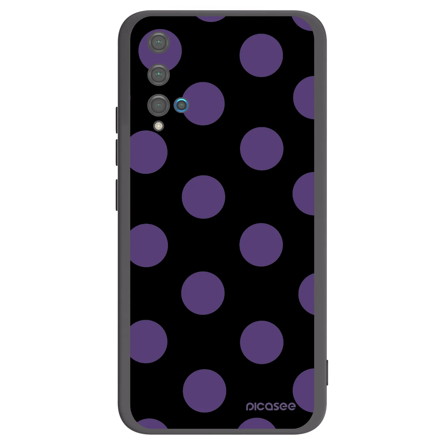 Picasee silikonski črni ovitek za Huawei Nova 5T - Big flickers