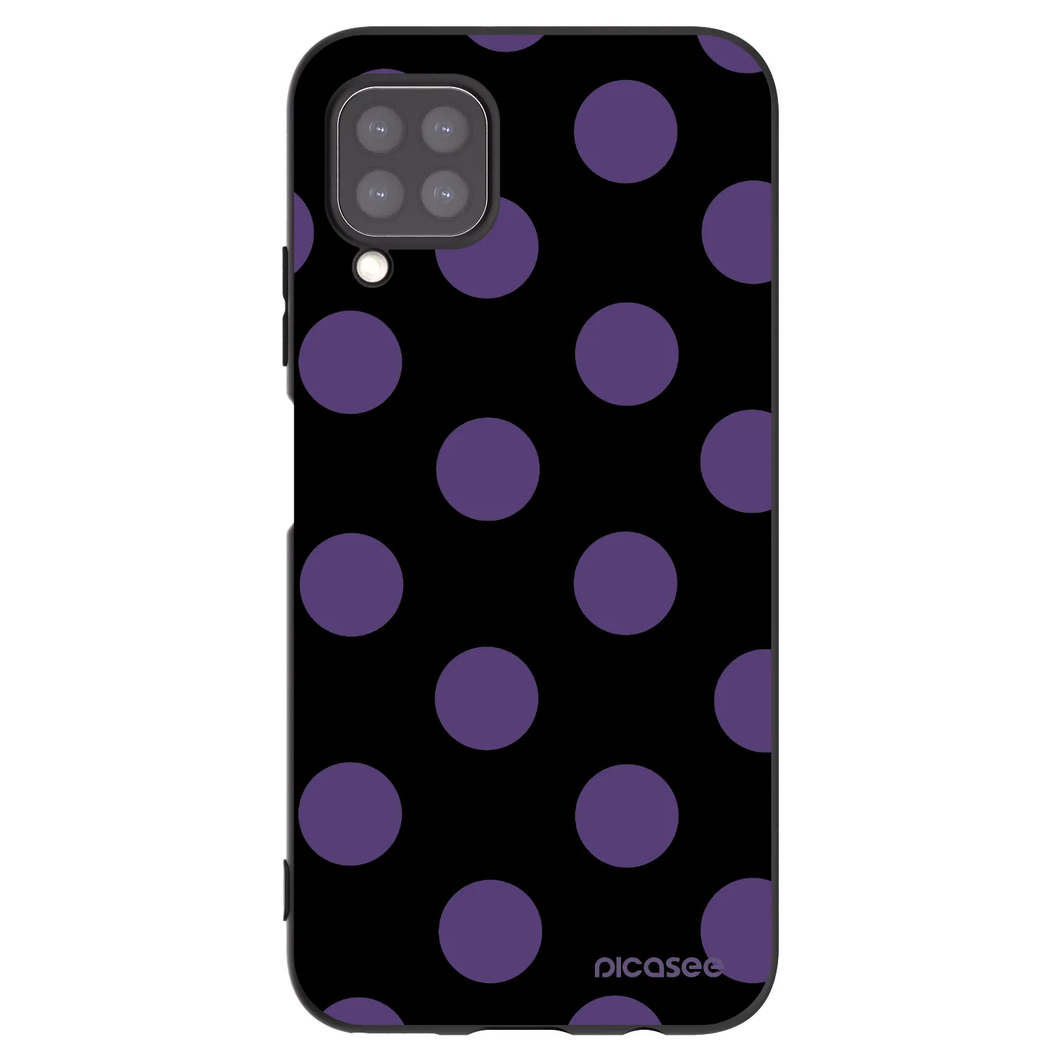 Picasee silikonski črni ovitek za Huawei P40 Lite - Big flickers