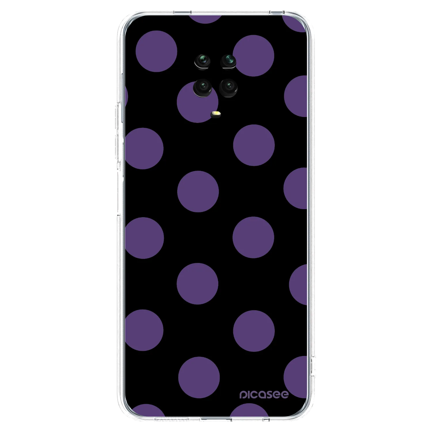 Picasee silikonski prozorni ovitek za Xiaomi Redmi Note 9 Pro - Big flickers