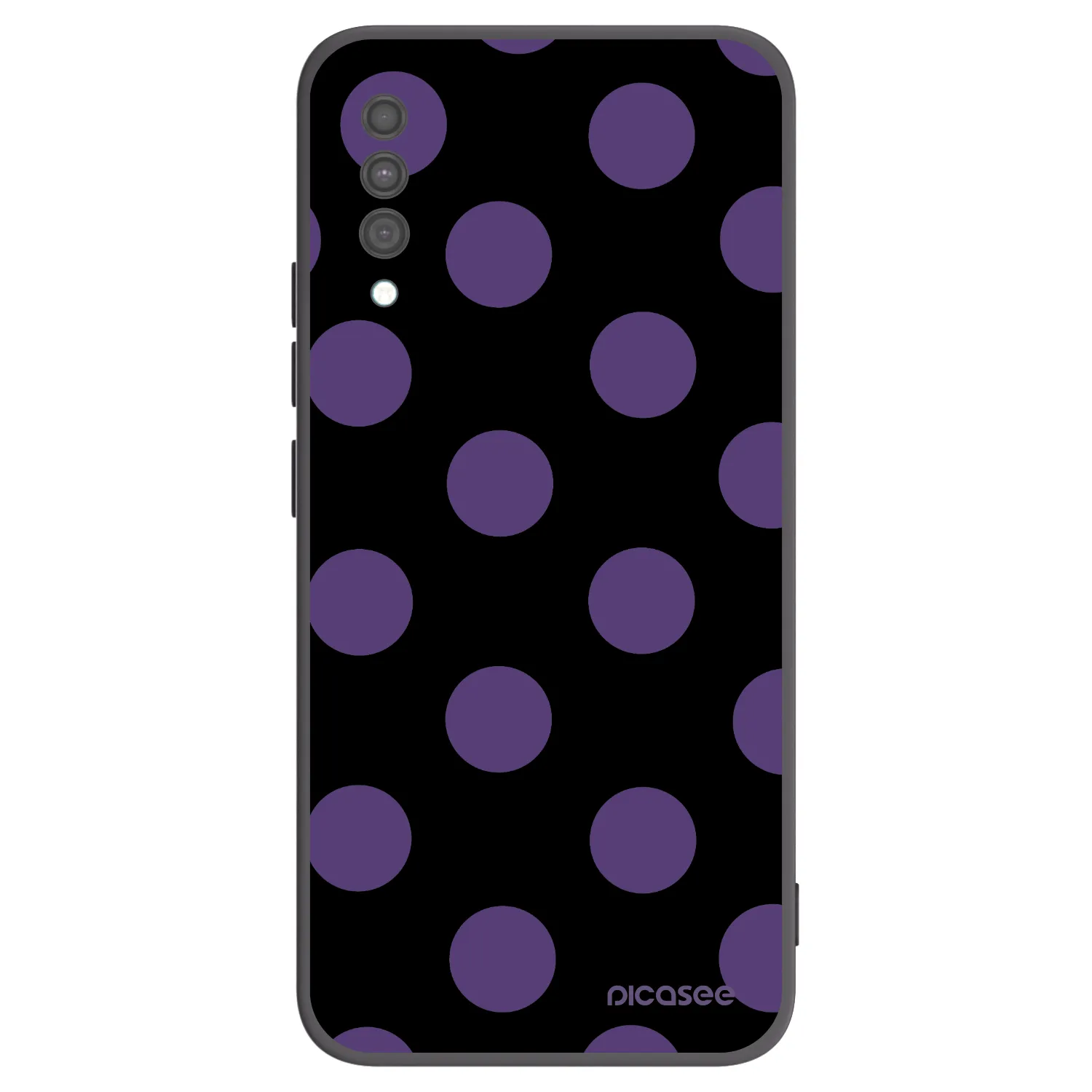 Picasee silikonski črni ovitek za Samsung Galaxy A30s A307F - Big flickers