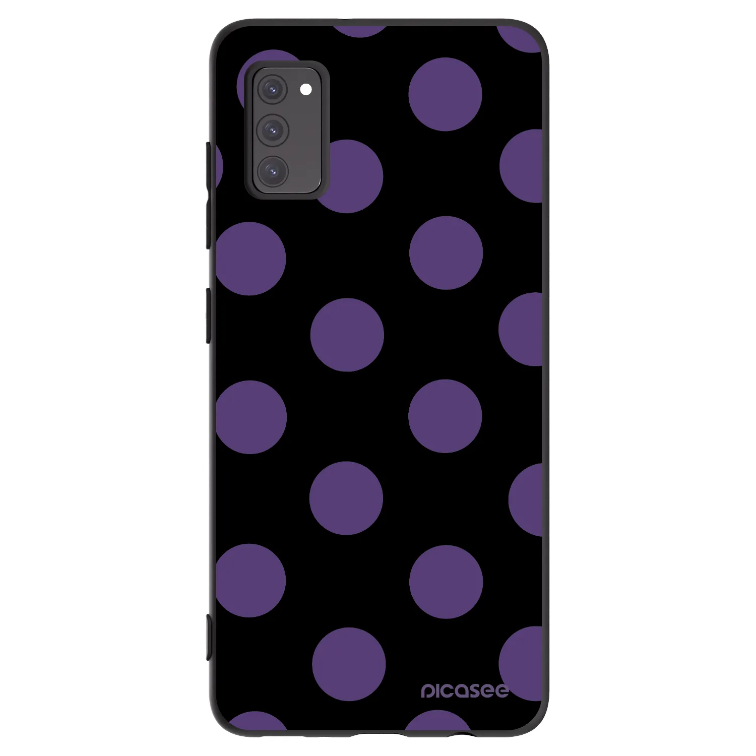Picasee silikonski črni ovitek za Samsung Galaxy A41 A415F - Big flickers
