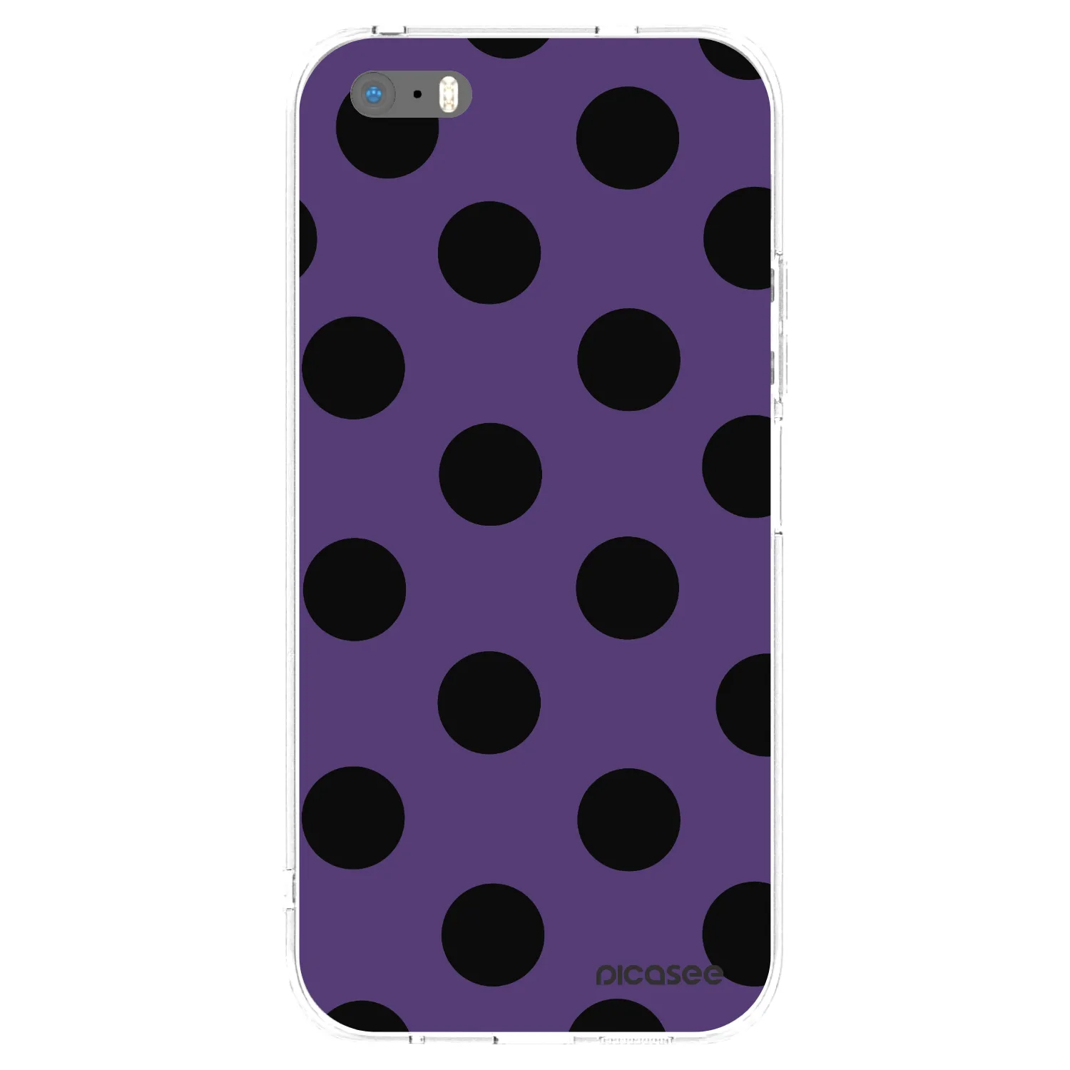 Picasee silikonski prozorni ovitek za Apple iPhone 5/5S/SE - Big flickers 2