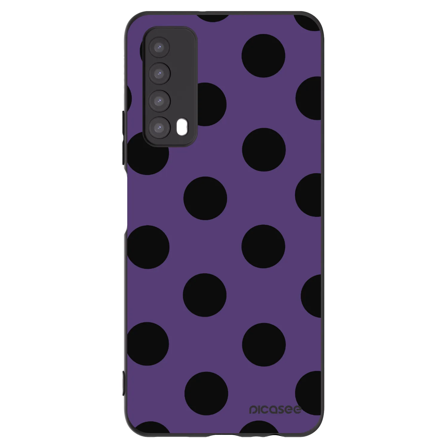 Picasee silikonski črni ovitek za Huawei P Smart 2021 - Big flickers 2