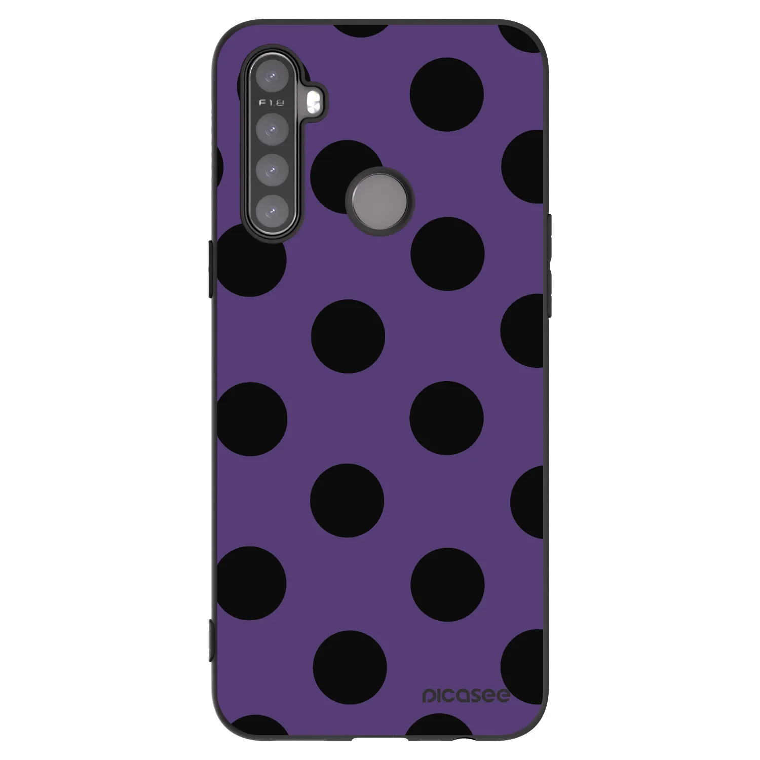 Picasee silikonski črni ovitek za Realme 6i - Big flickers 2