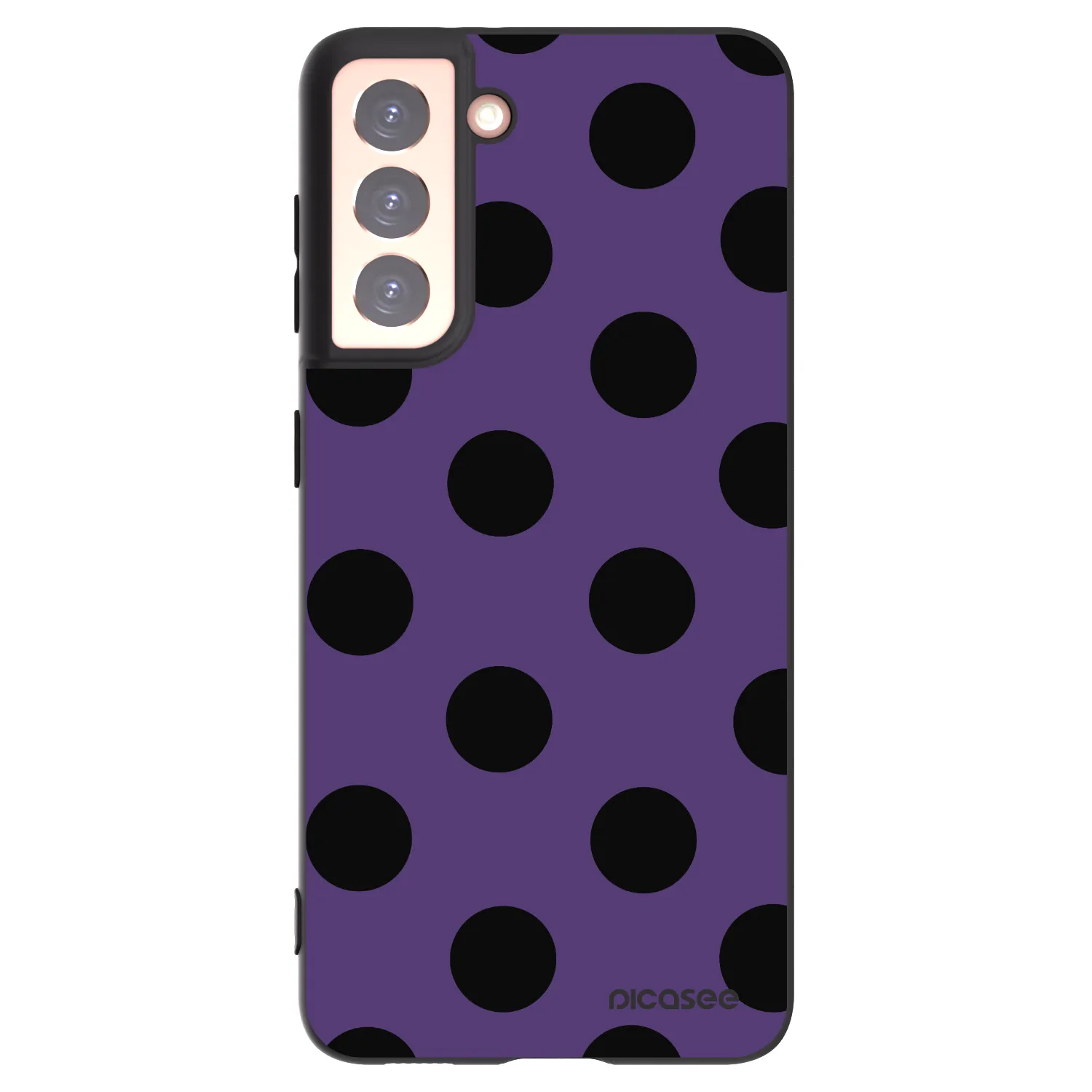 Picasee silikonski črni ovitek za Samsung Galaxy S21 5G G991B - Big flickers 2