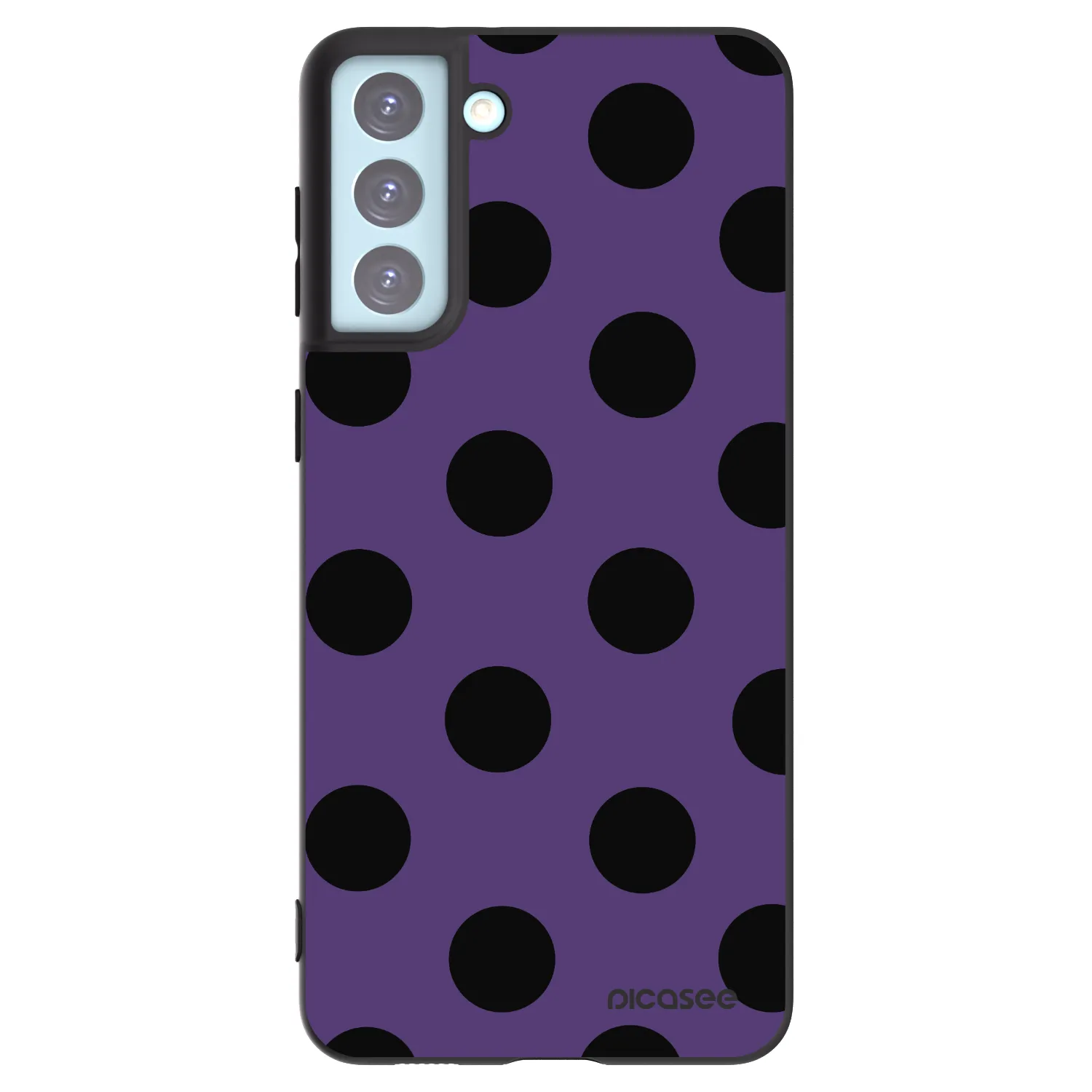 Picasee silikonski črni ovitek za Samsung Galaxy S21+ 5G G996F - Big flickers 2