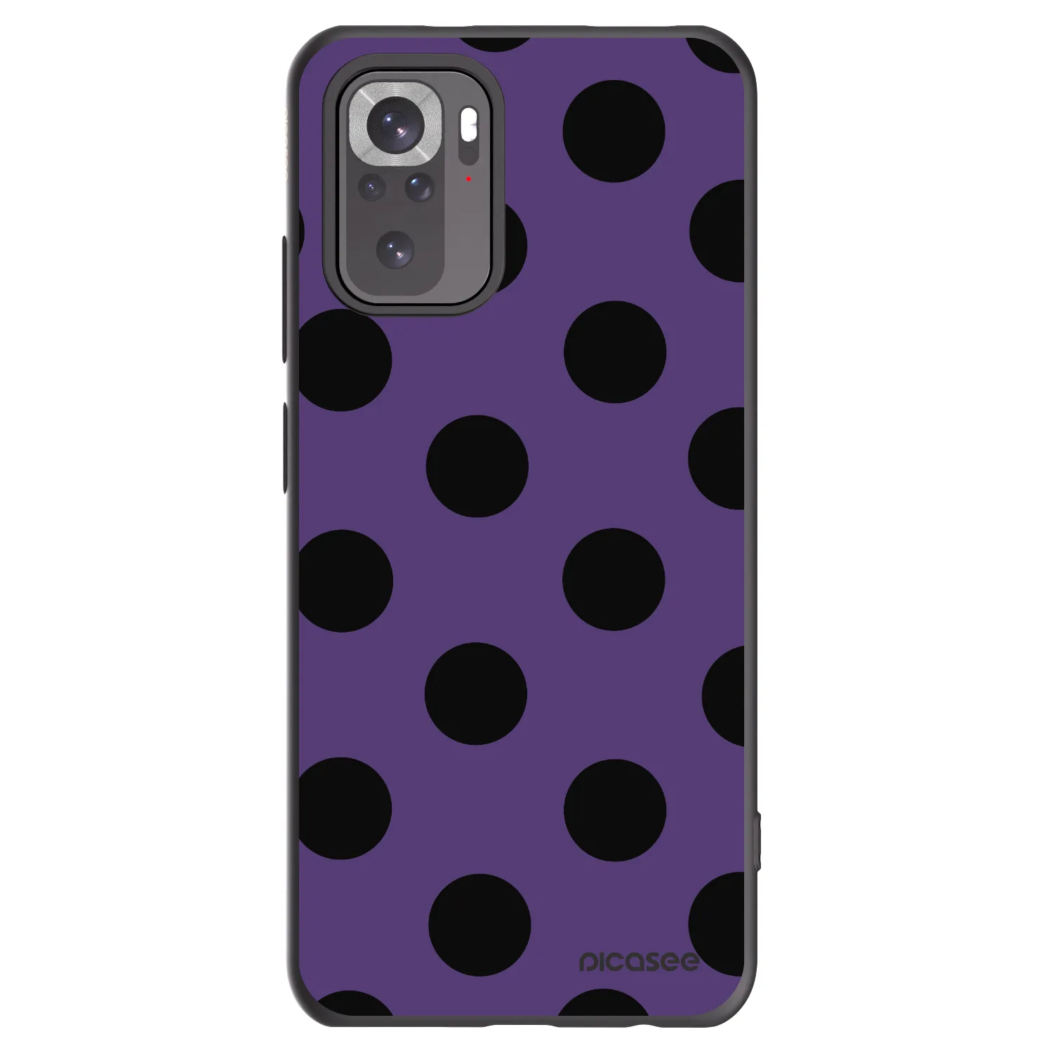 Picasee silikonski črni ovitek za Xiaomi Redmi Note 10 - Big flickers 2