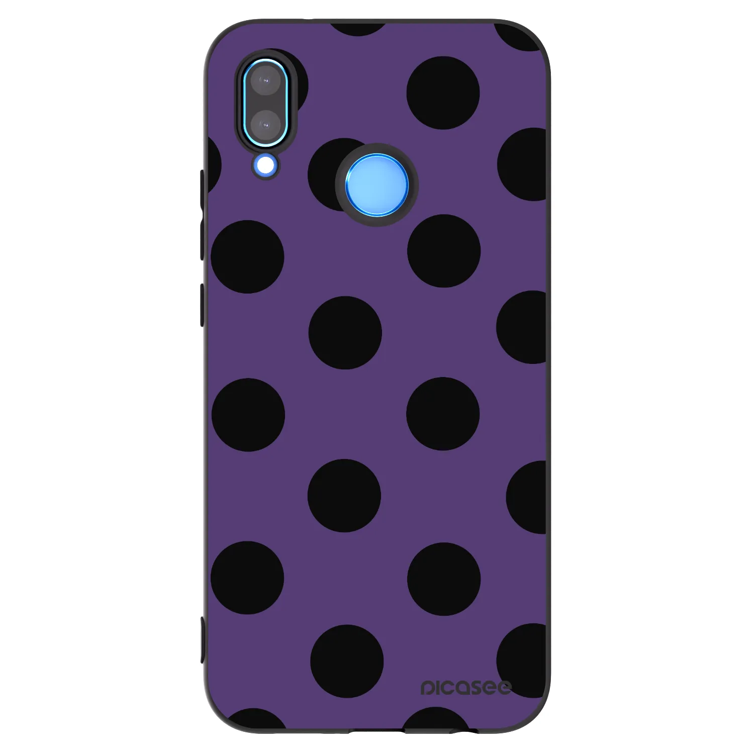 Picasee silikonski črni ovitek za Huawei P20 Lite - Big flickers 2