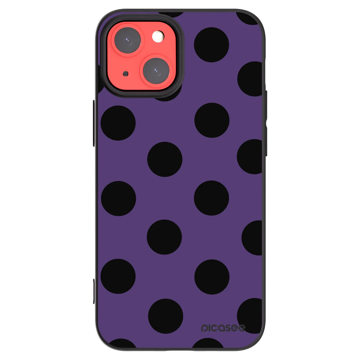 Picasee silikonski črni ovitek za Apple iPhone 13 mini - Big flickers 2