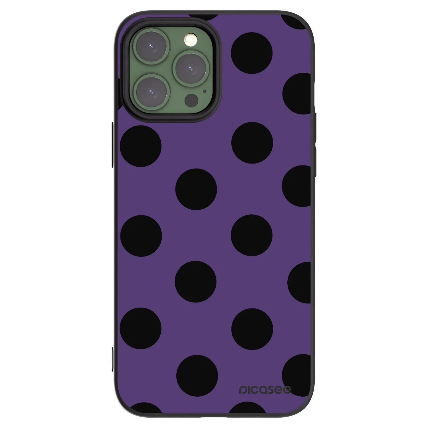 Picasee silikonski črni ovitek za Apple iPhone 13 Pro Max - Big flickers 2