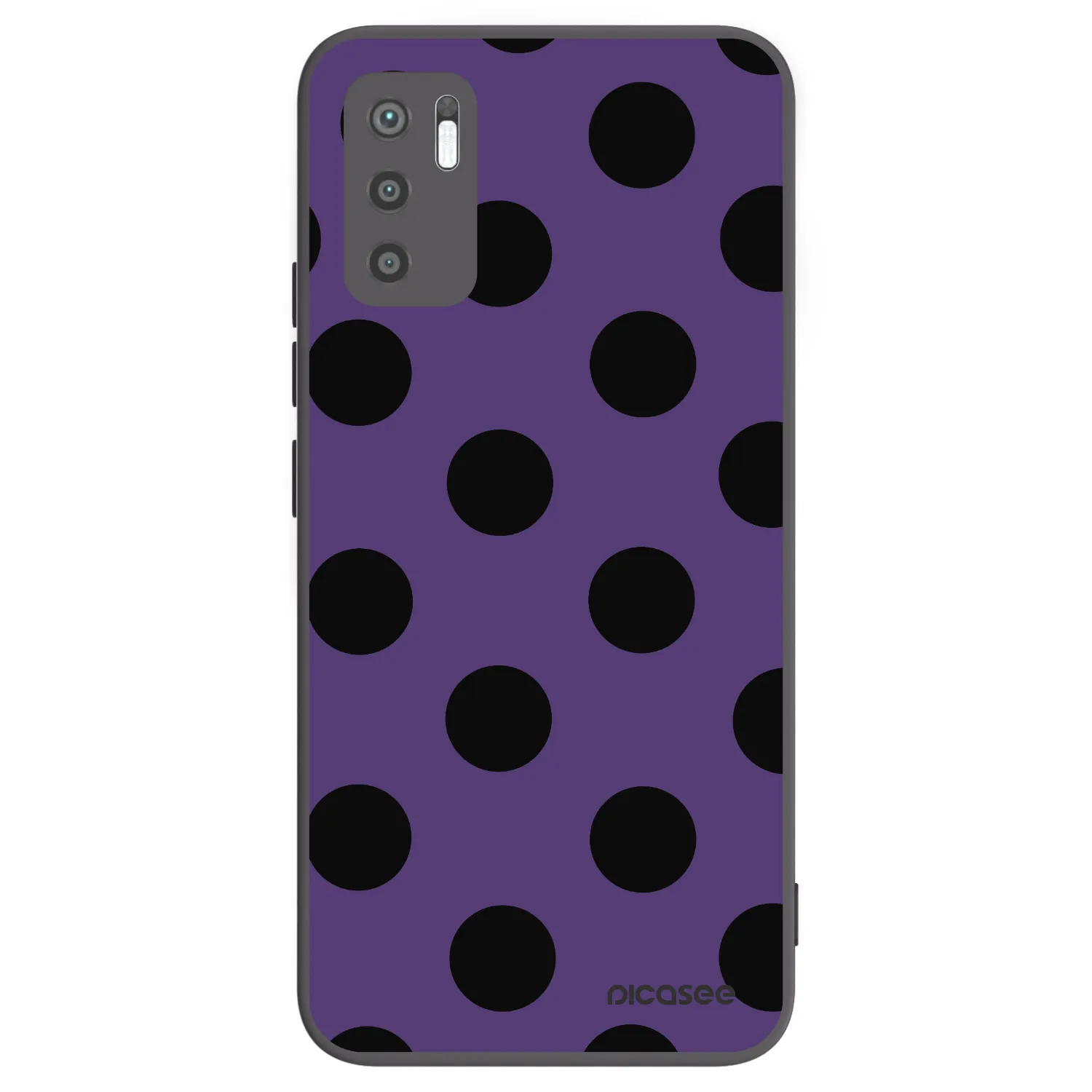 Picasee silikonski črni ovitek za Xiaomi Redmi Note 10 5G - Big flickers 2