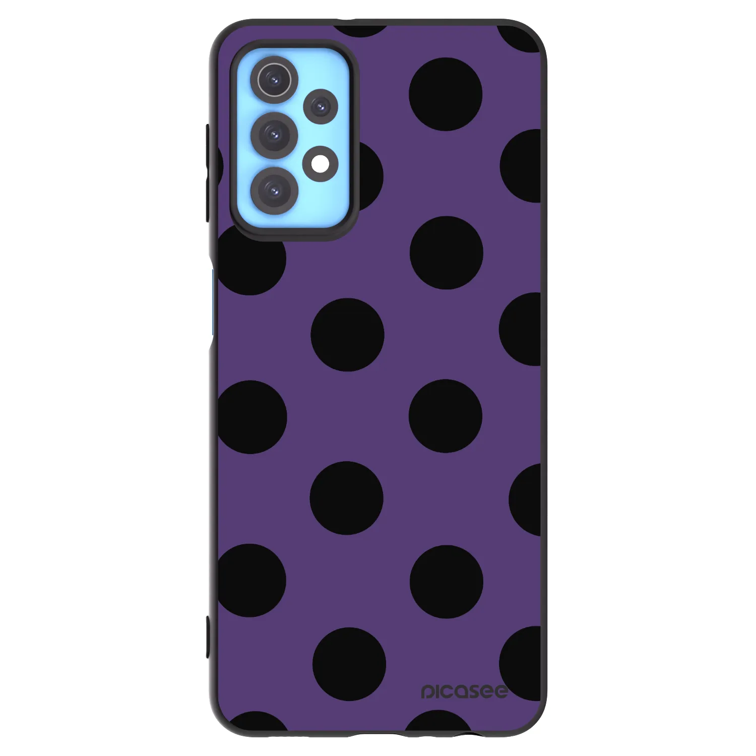 Picasee silikonski črni ovitek za Samsung Galaxy A32 4G SM-A325F - Big flickers 2