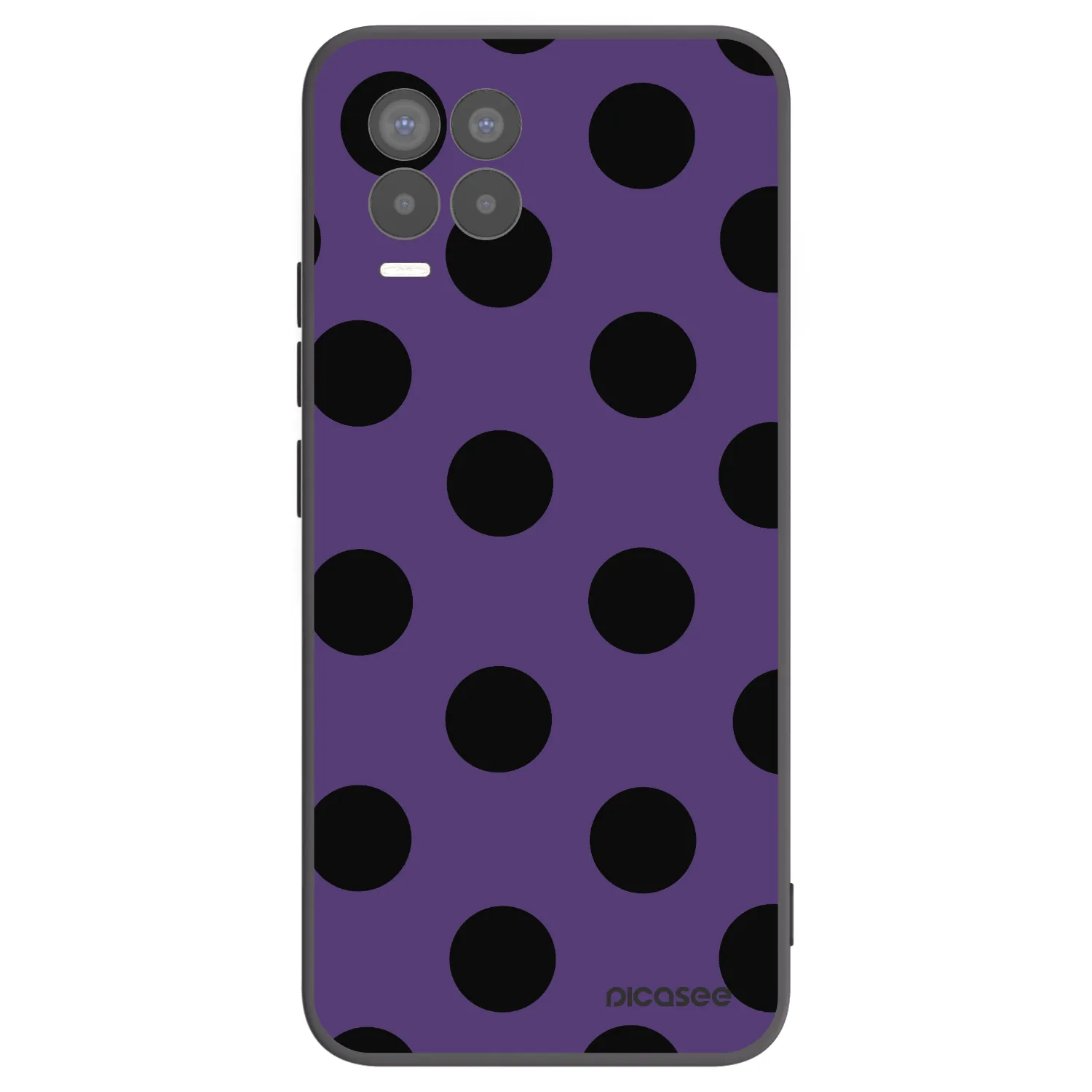 Picasee silikonski črni ovitek za Realme 8 4G - Big flickers 2