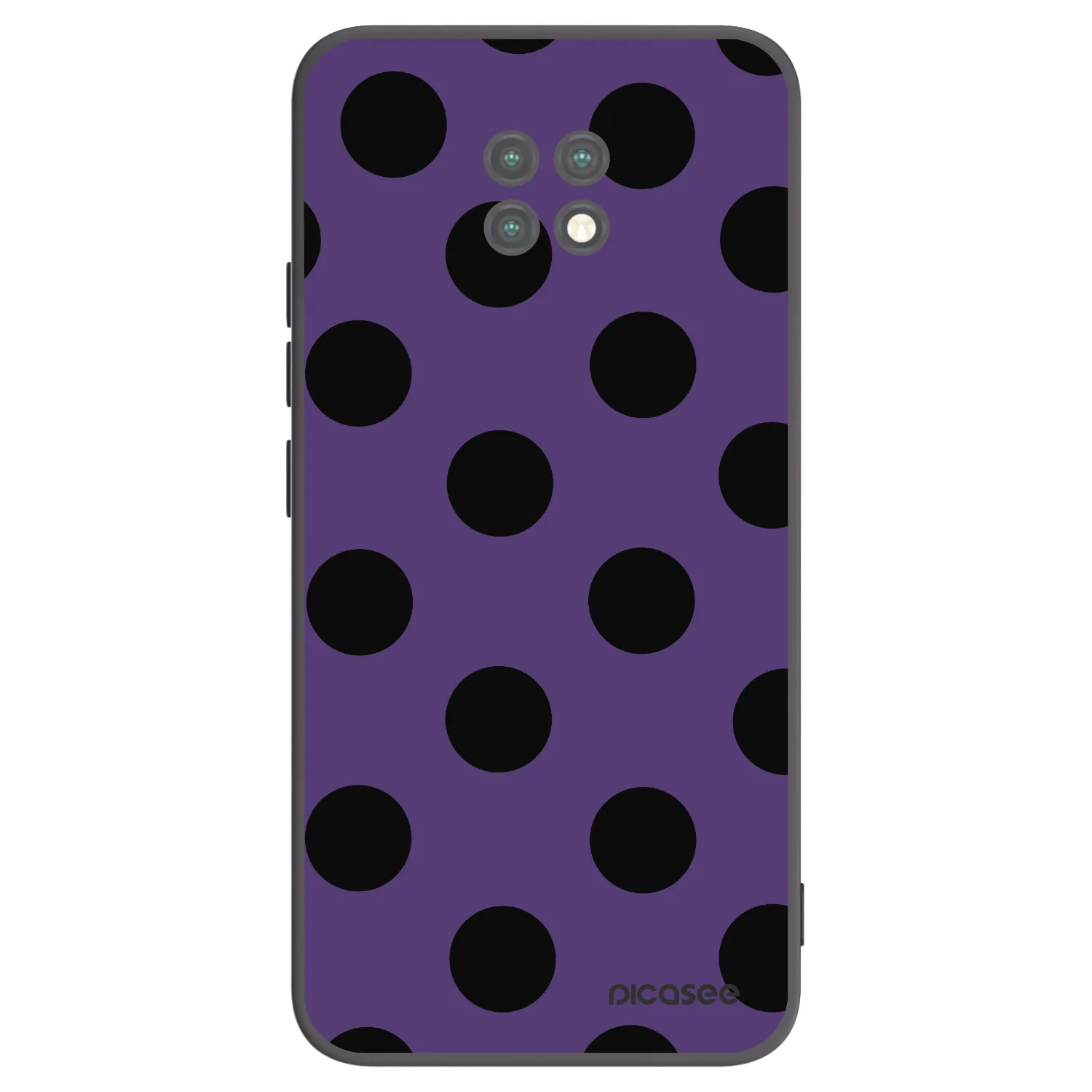 Picasee silikonski črni ovitek za Xiaomi Redmi Note 9T - Big flickers 2