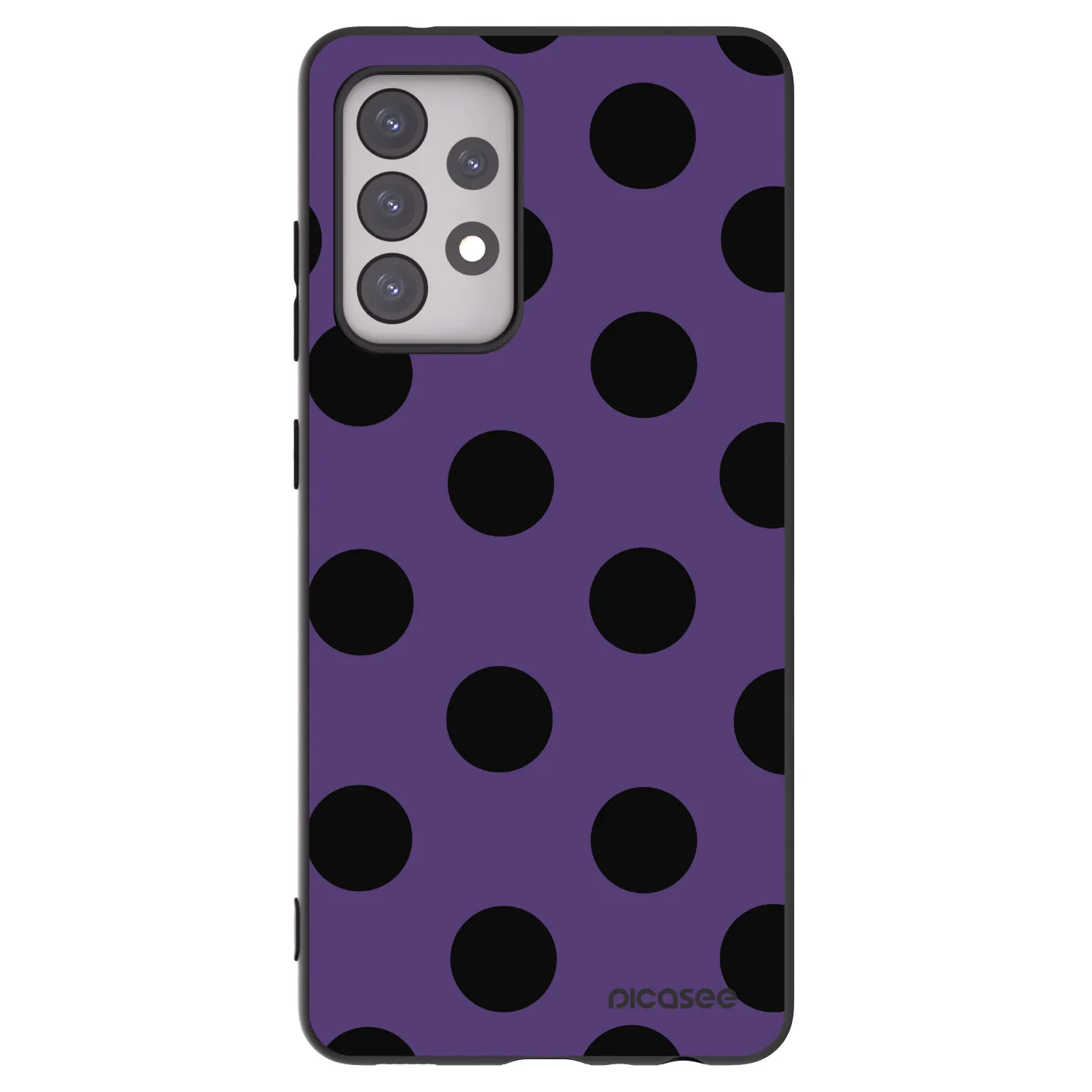 Picasee silikonski črni ovitek za Samsung Galaxy A52s 5G A528B - Big flickers 2