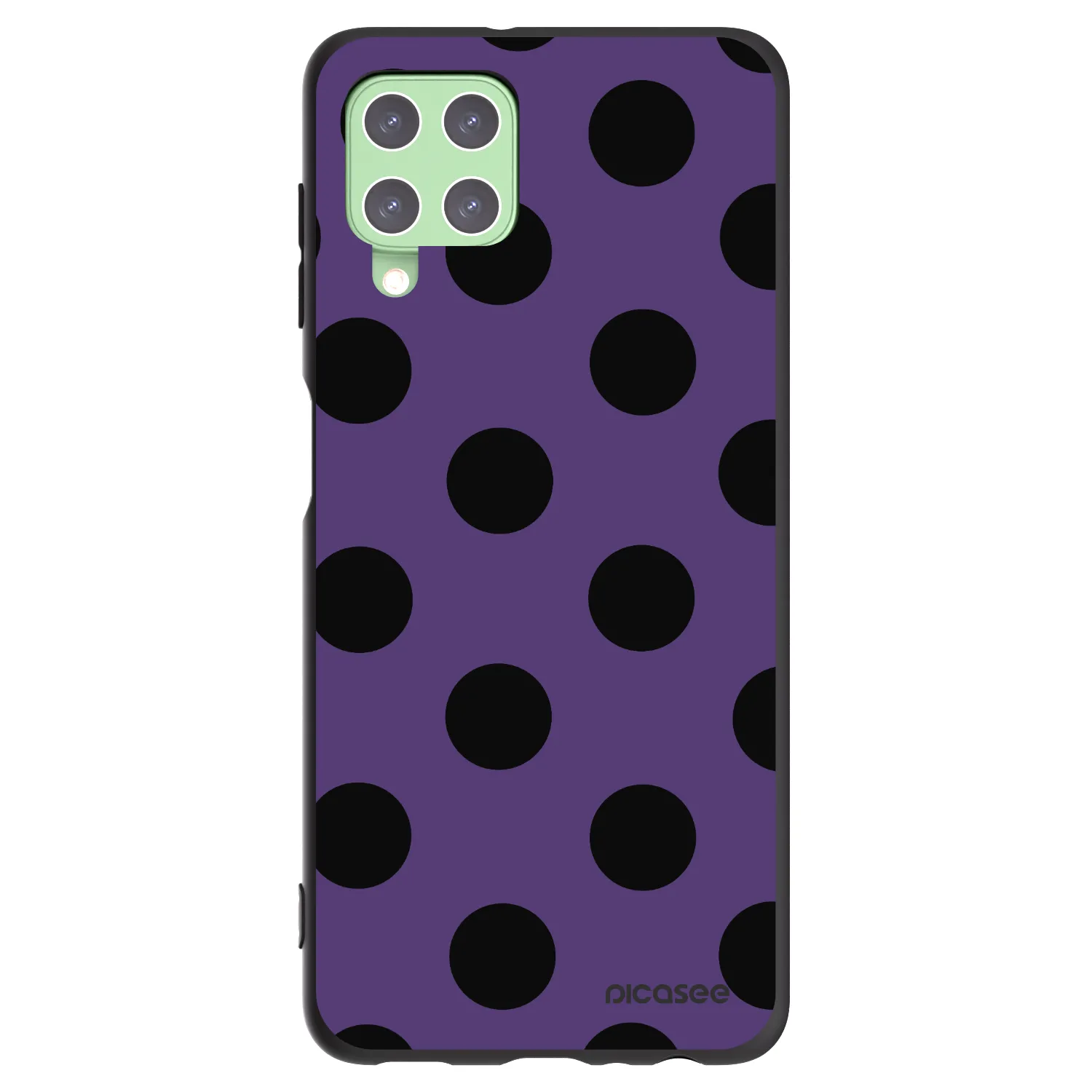 Picasee silikonski črni ovitek za Samsung Galaxy A22 A225F 4G - Big flickers 2
