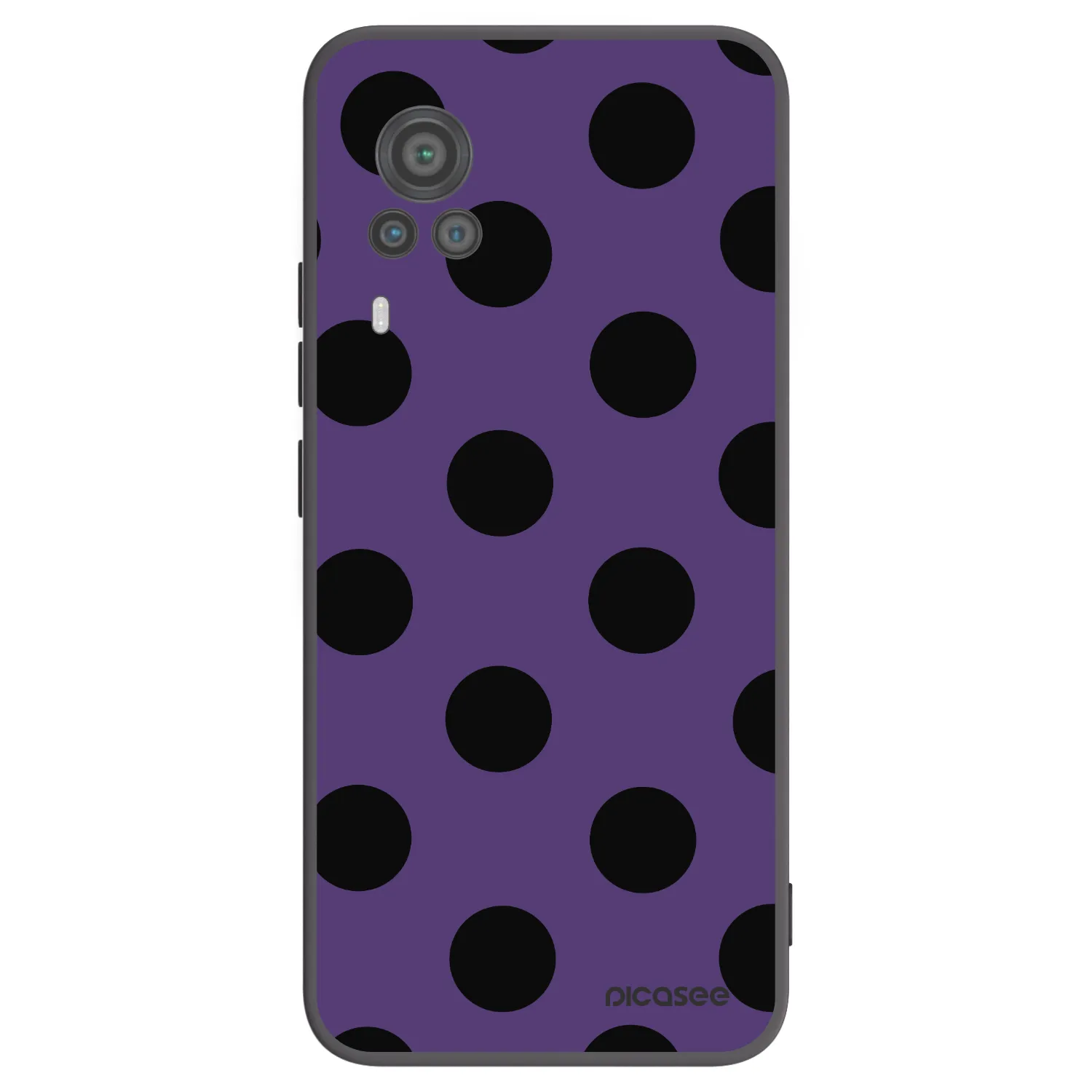 Picasee silikonski črni ovitek za Vivo X60 Pro 5G - Big flickers 2