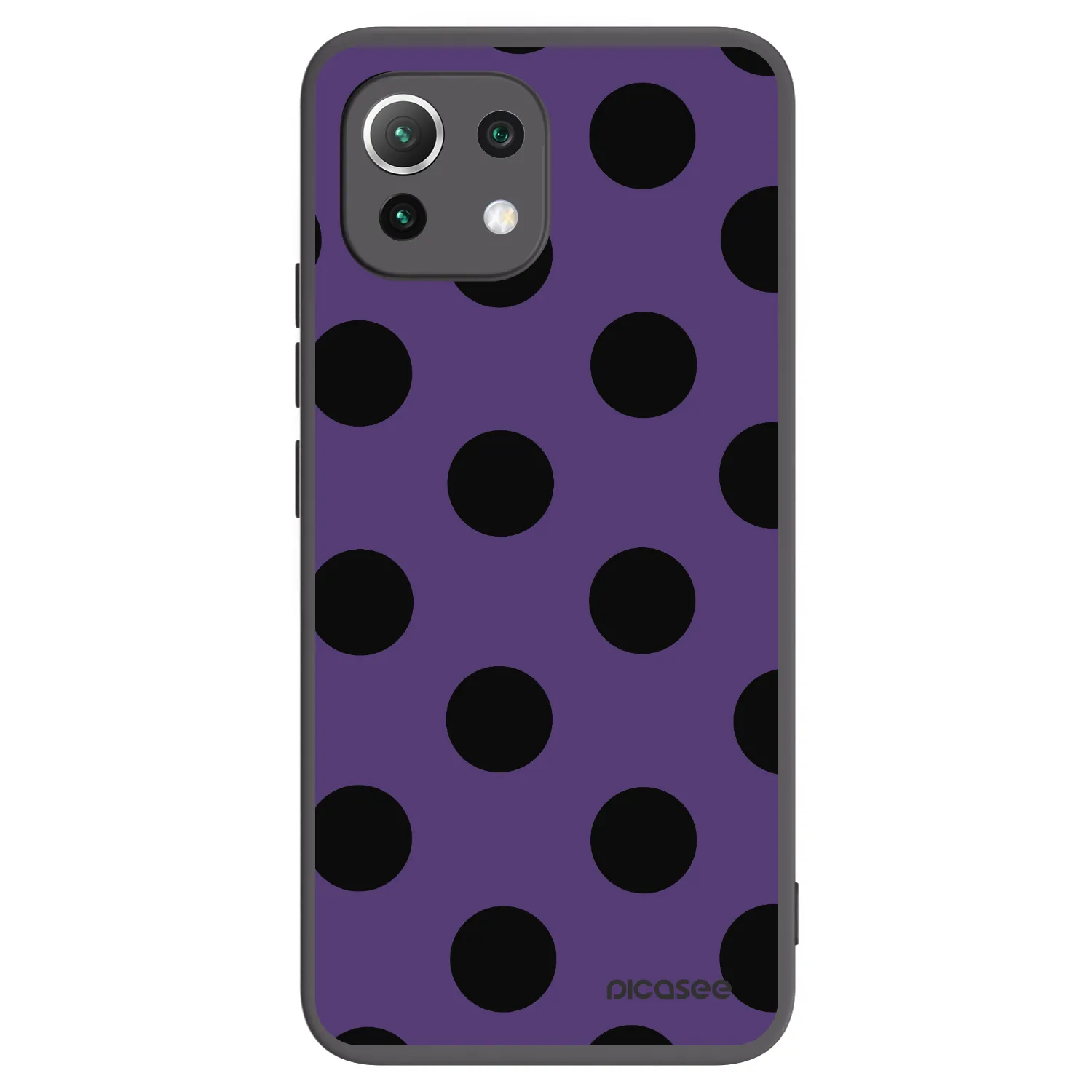Picasee silikonski črni ovitek za Xiaomi 11 Lite 5G NE - Big flickers 2