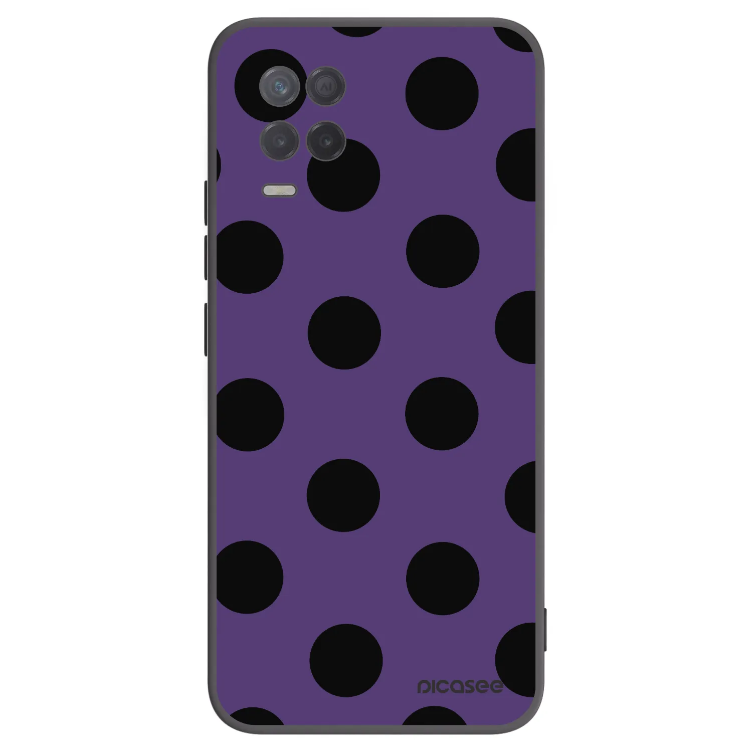 Picasee silikonski črni ovitek za Realme 8 5G - Big flickers 2