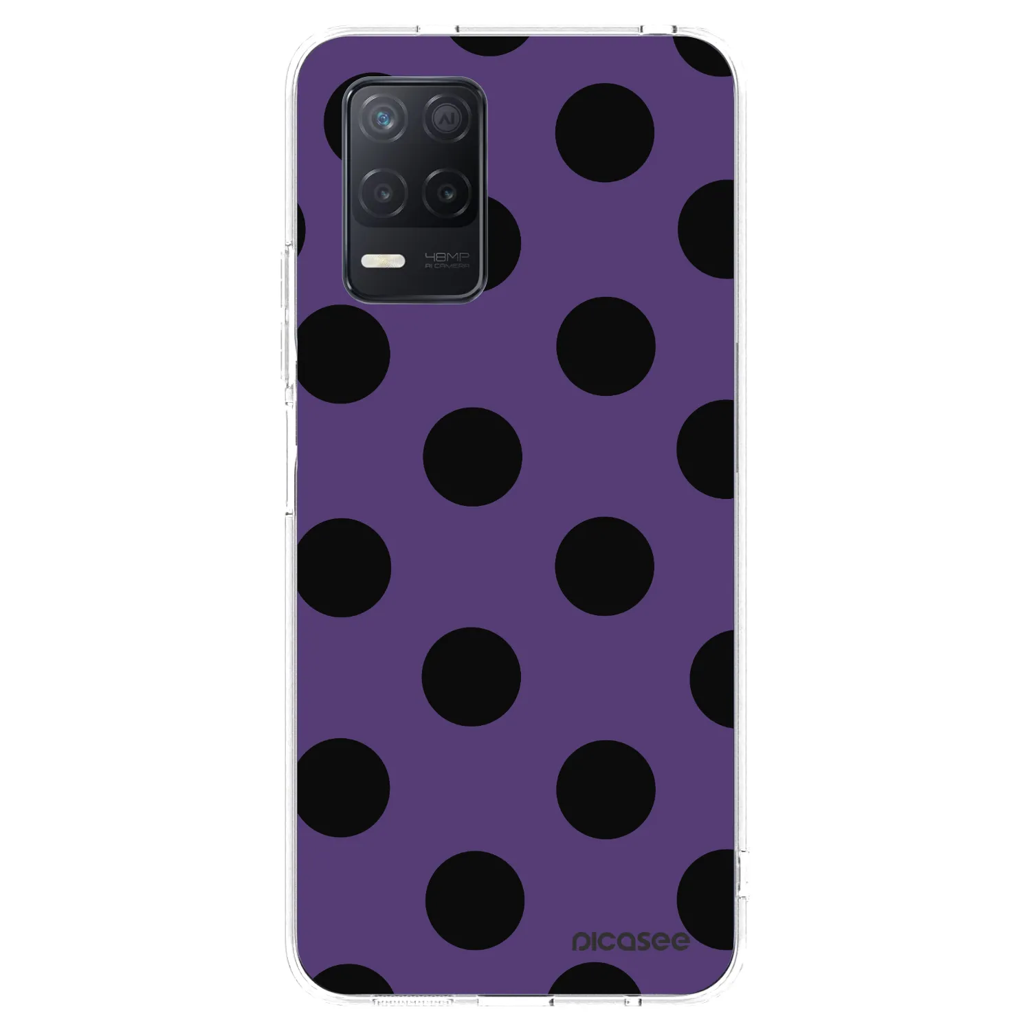 Picasee silikonski prozorni ovitek za Realme 8 5G - Big flickers 2
