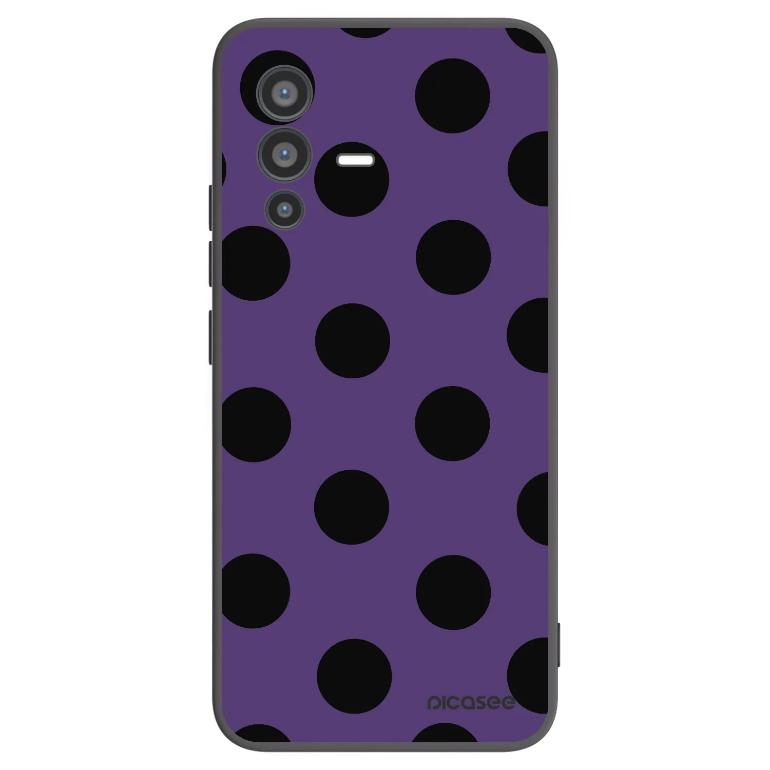 Picasee silikonski črni ovitek za Vivo V23 5G - Big flickers 2