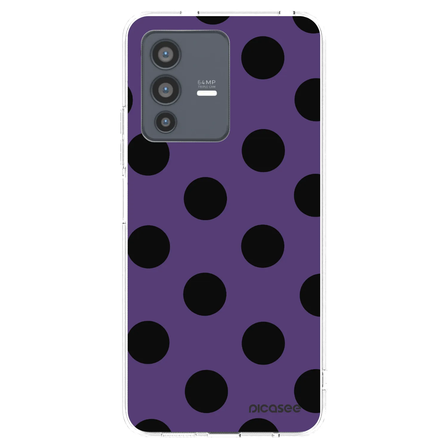 Picasee silikonski prozorni ovitek za Vivo V23 5G - Big flickers 2