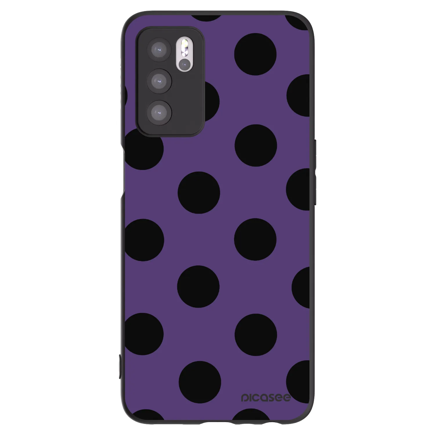 Picasee silikonski črni ovitek za OPPO A16 - Big flickers 2