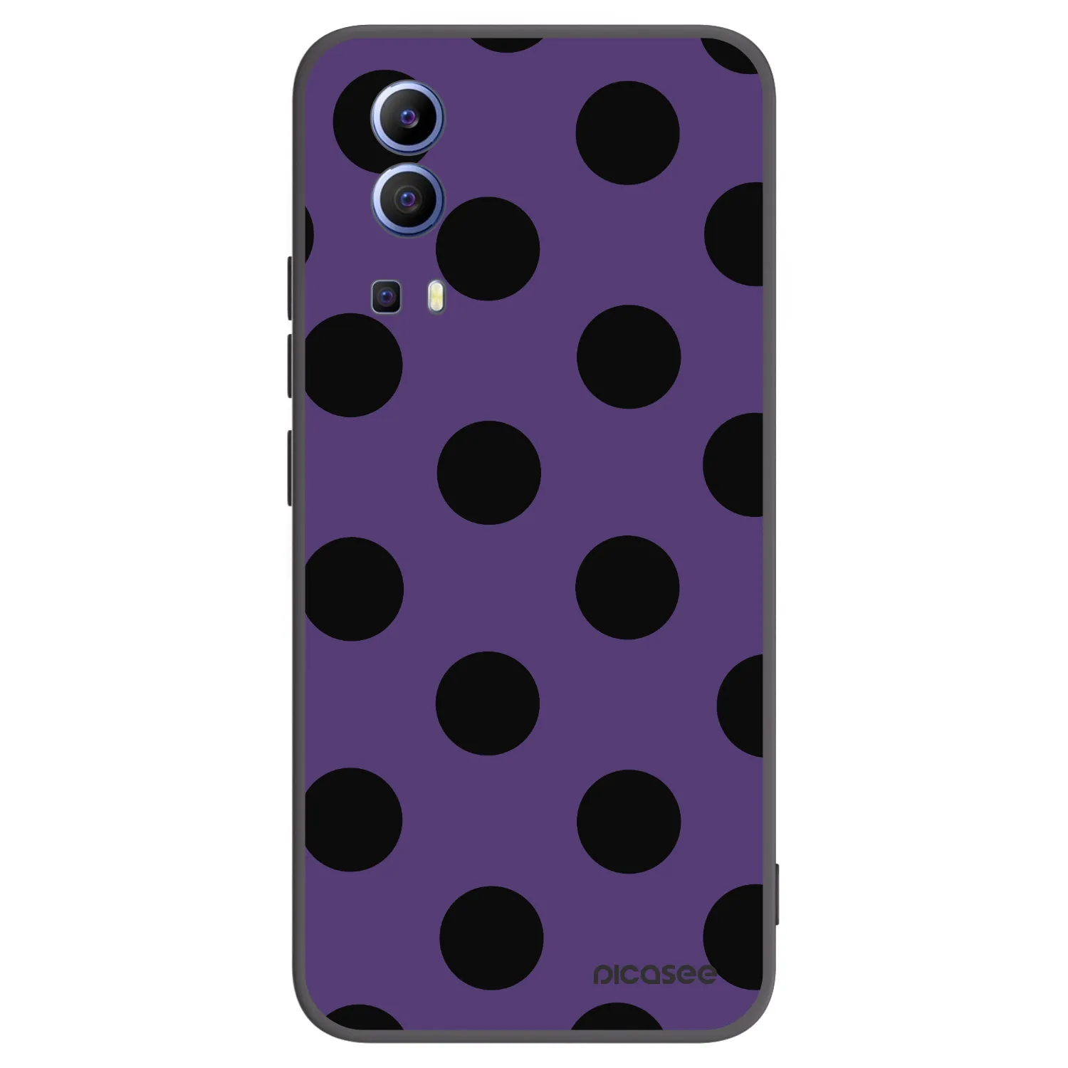 Picasee silikonski črni ovitek za Vivo Y52 5G - Big flickers 2