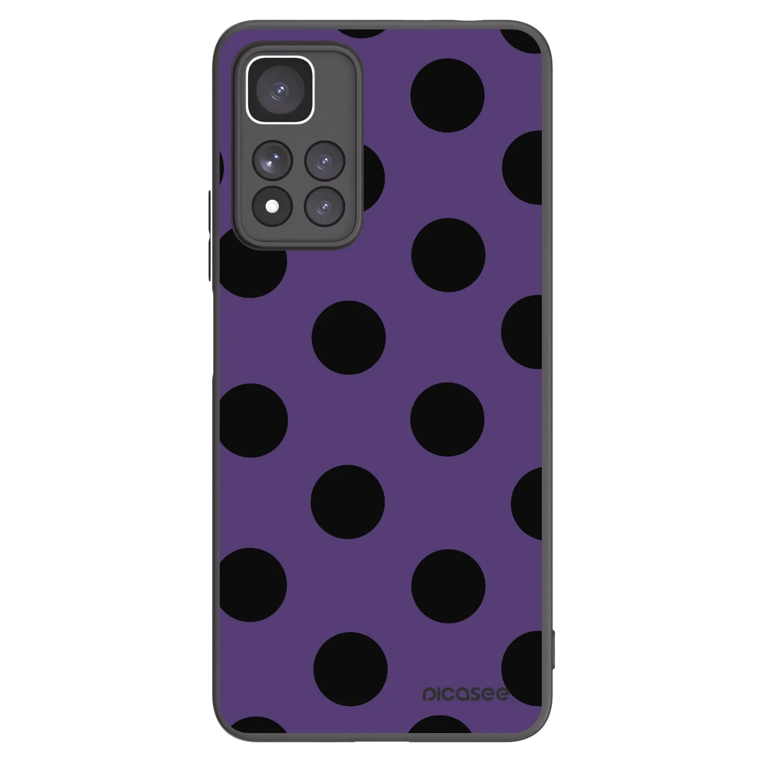 Picasee silikonski črni ovitek za Xiaomi Redmi Note 11 Pro+ 5G - Big flickers 2