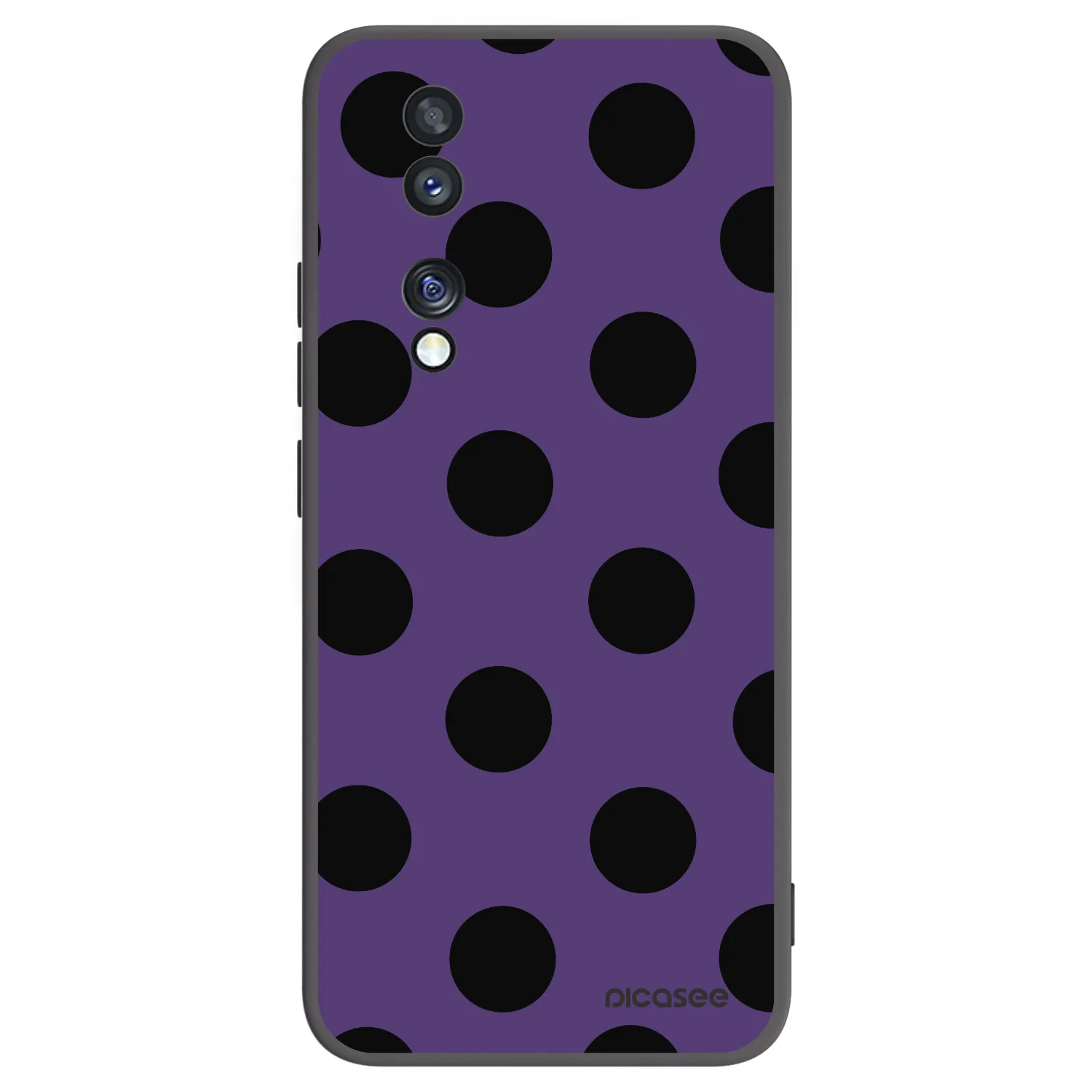 Picasee silikonski črni ovitek za Honor 70 - Big flickers 2