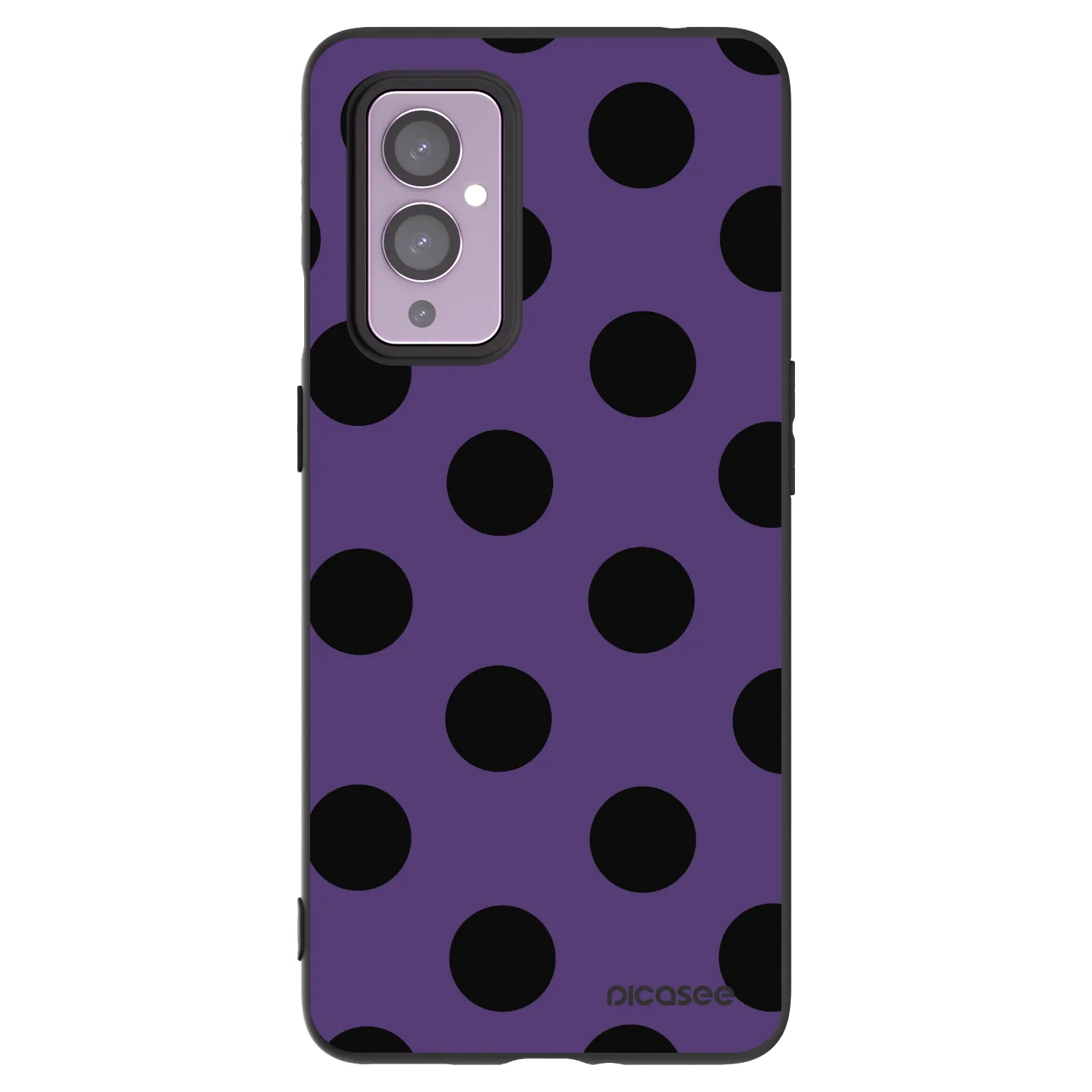 Picasee silikonski črni ovitek za OnePlus 9 - Big flickers 2