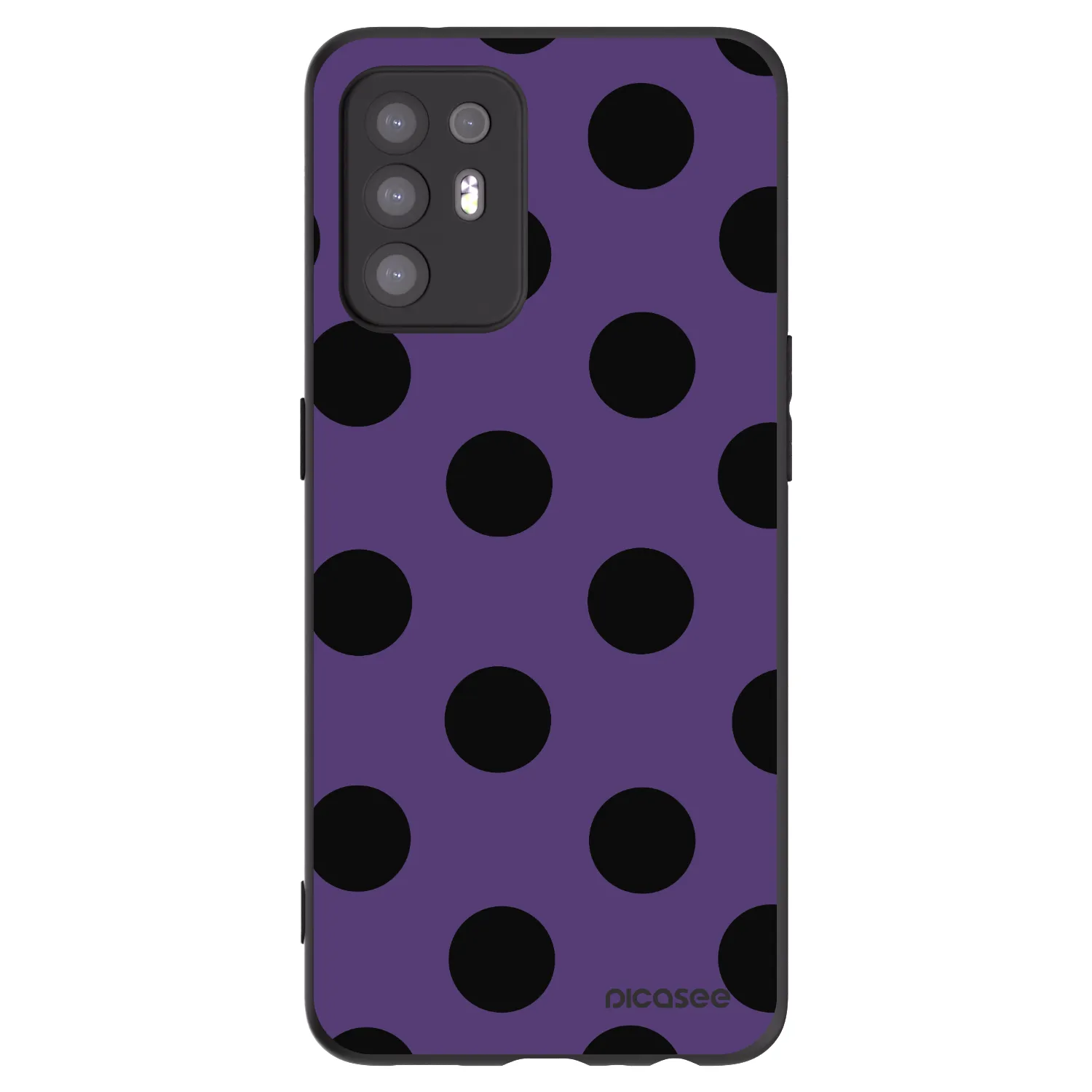 Picasee silikonski črni ovitek za OPPO A94 5G - Big flickers 2