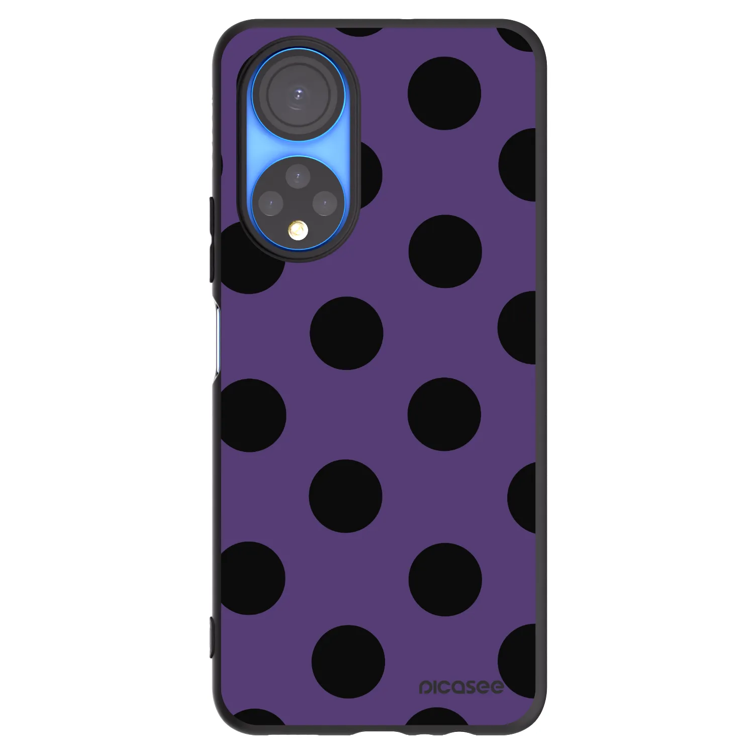 Picasee silikonski črni ovitek za Honor X7 - Big flickers 2